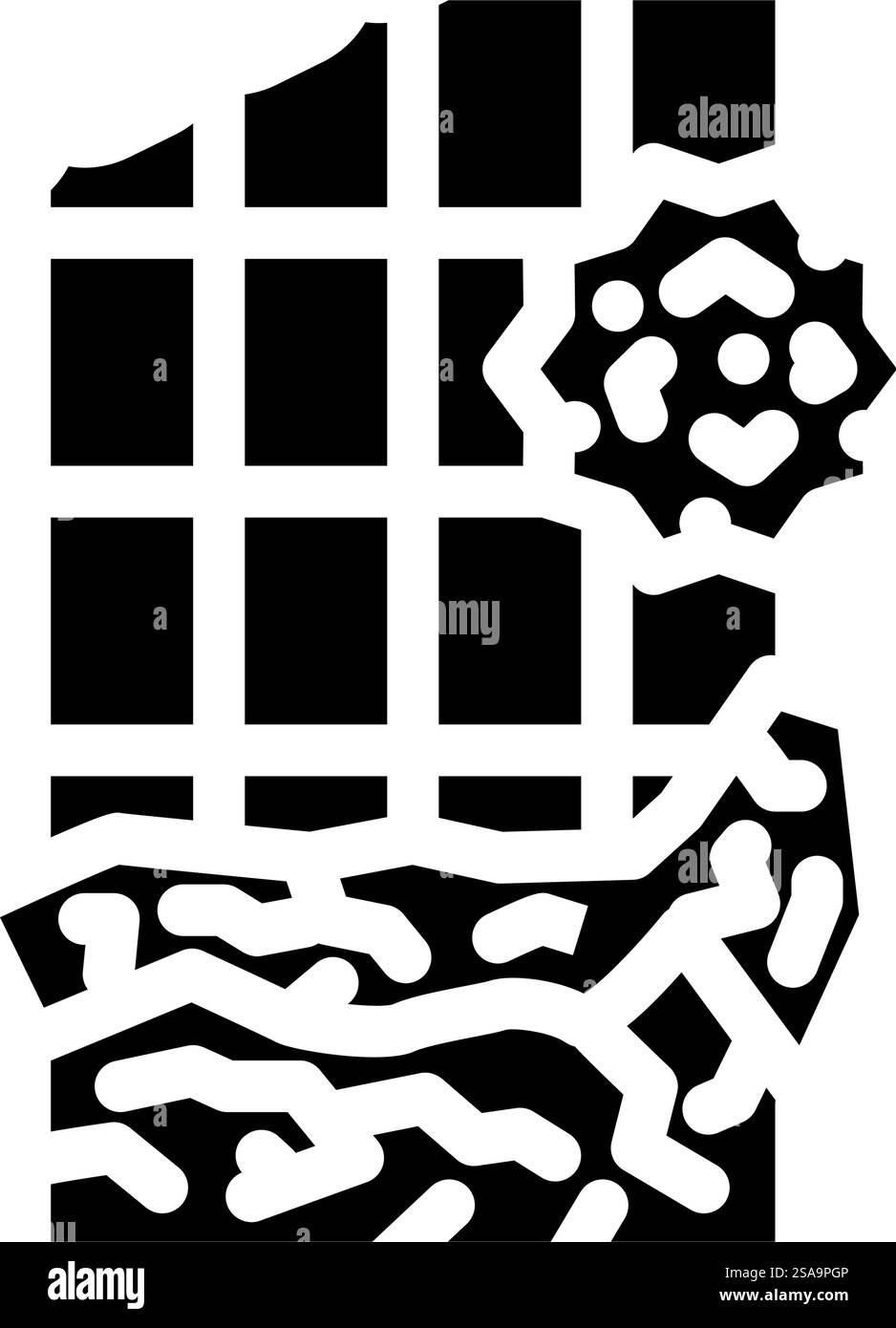 Erdbeeren allergenfreies Produkt Lebensmittel Glyphe Icon Vektor. Lebensmittelschild für allergenfreie Erdbeeren. Isolierte Symboldarstellung. Erdbeeren Allergen freies Produkt Lebensmittel Glyphe Icon Vektor Illustration Stock Vektor