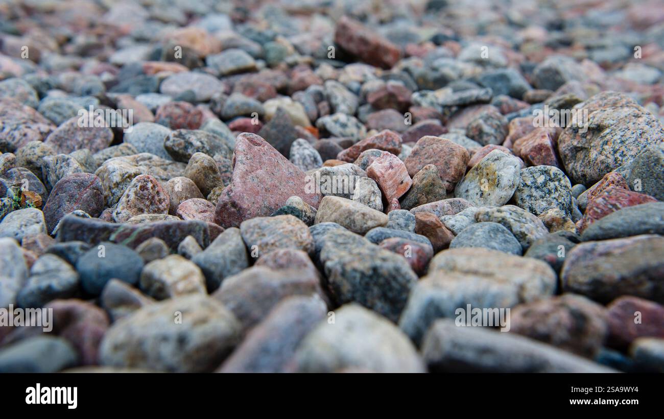 Nordische Steine Stockfoto