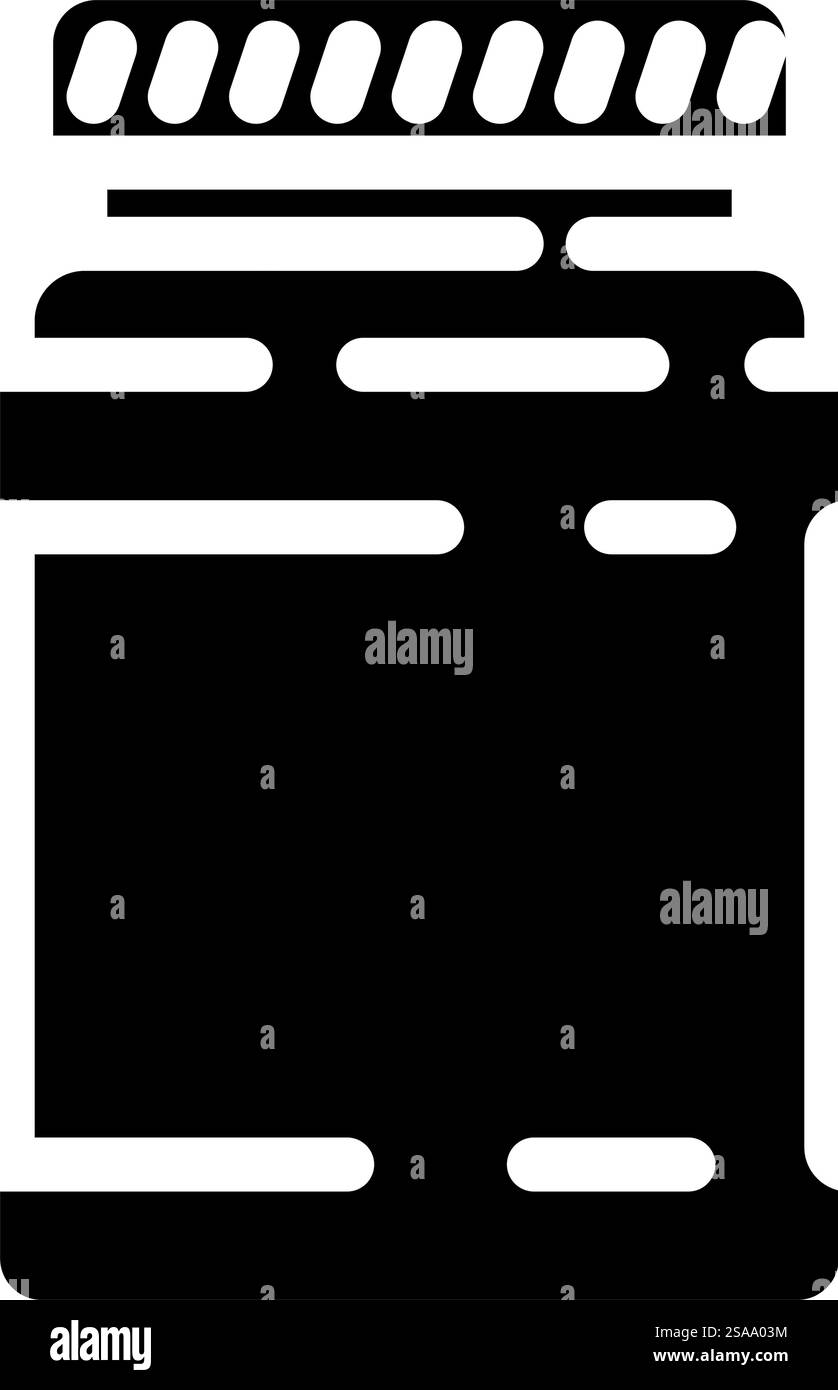 Glas-Kunststoffverpackung Glyphe-Symbol-Vektor. Schild mit Kunststoffverpackung. Isolierte Symboldarstellung. Glas Kunststoffverpackung Glyphe Symbol Vektor Illustration Stock Vektor
