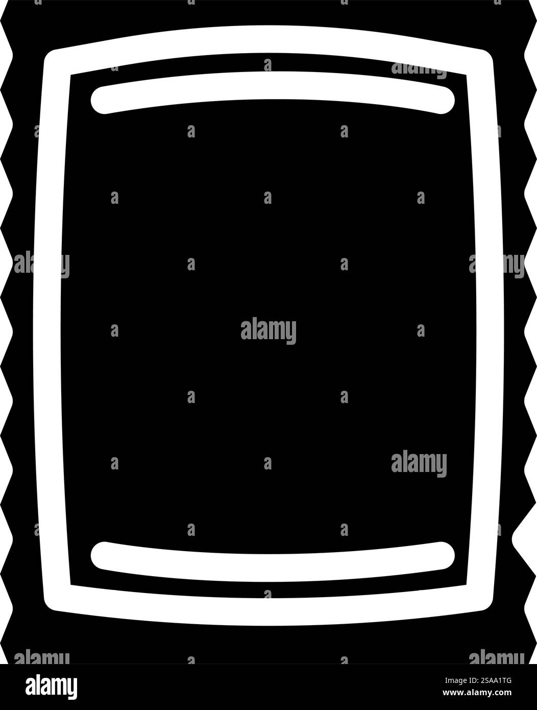 Beutel Kunststoffverpackung Glyphe Symbol Vektor. Schild mit Kunststoffverpackung für Beutel. Isolierte Symboldarstellung. Beutel Kunststoffverpackung Glyphe Symbol Vektor Illustration Stock Vektor