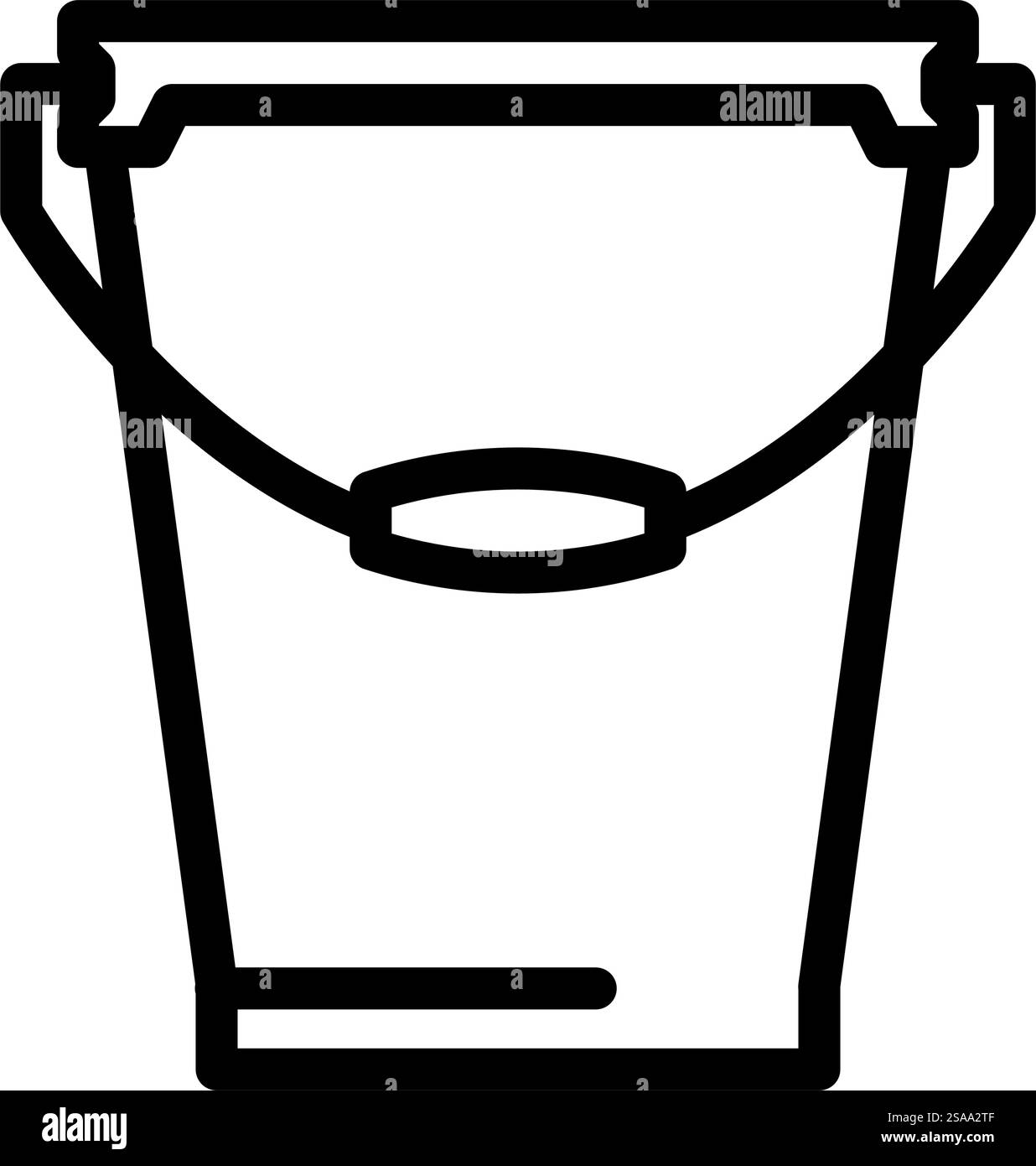 Löffel Kunststoffverpackung Linie Symbol Vektor. Schild mit Kunststoffverpackung. Schwarze Abbildung des isolierten Kontursymbols. Illustration des Symbols für die Kunststoffverpackung des Löffels Stock Vektor