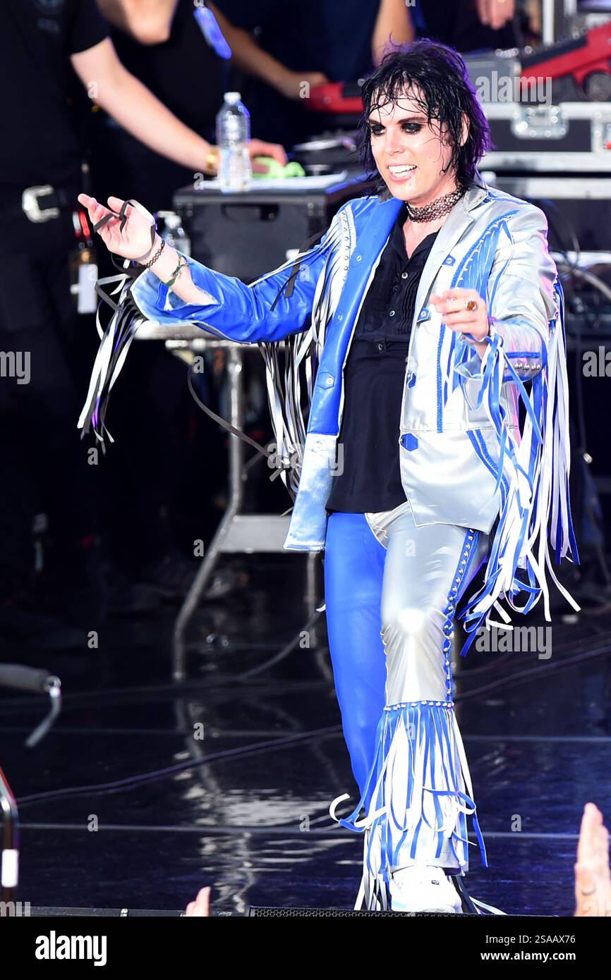 12. Juli 2019 New York City The Struts traten am 12. Juli 2019 in New York City in der Good Morning America’s Summer Concert Series auf Stockfoto