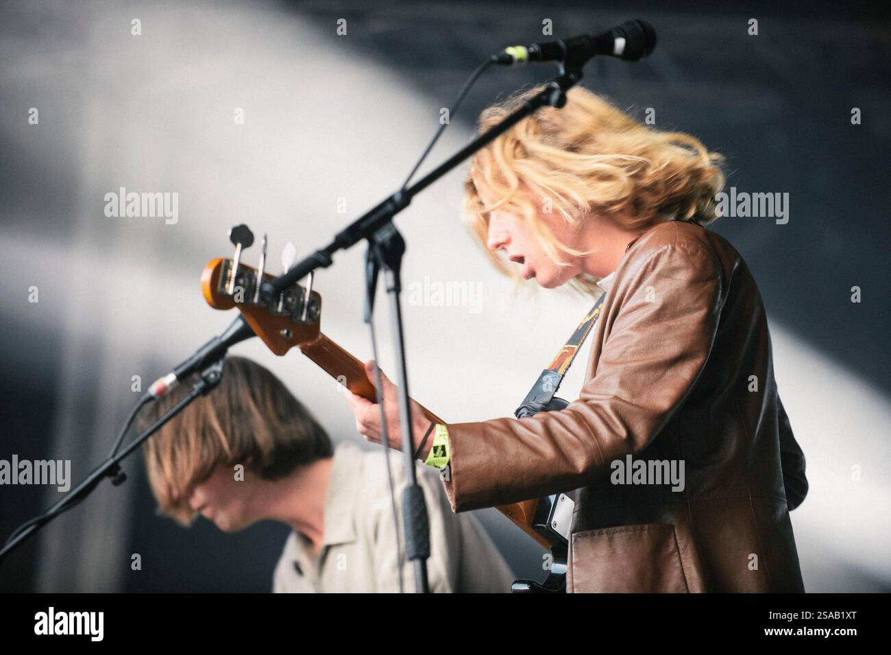 Parcels (australische Elektropop-Band bestehend aus Louie Swain, Patrick Hetherington, Noah Hill, Anatole 'Toto' Serret und Jules Crommelin) live bei der Summer Series 2019 im Somerset House am 18. Juli 2019 Stockfoto