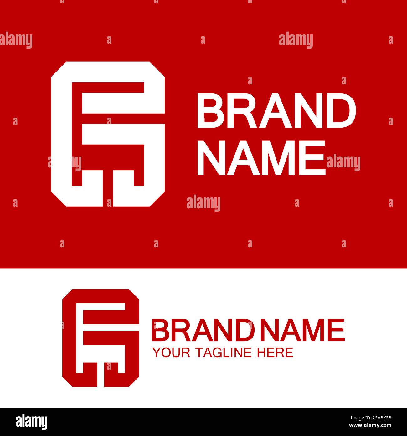 Buchstaben Monogramm-Logo PS, SP, P und S, elegantes und professionelles Letter-Design Stock Vektor