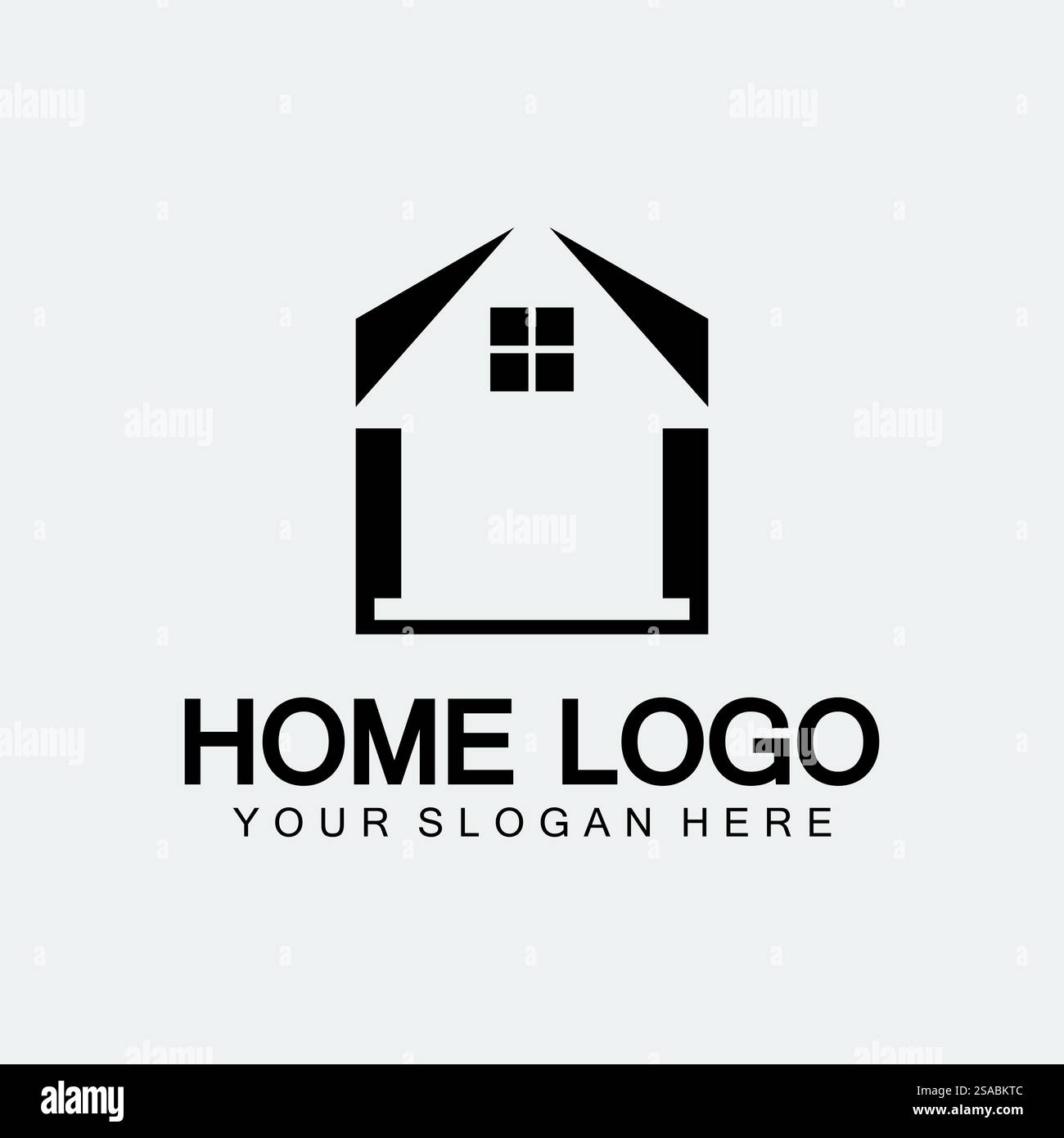 Design-Vorlage für das Home-Logo-Symbol-Vektor-Illustration. Haus und Haus Logo Design Vektor, Logo , Architektur und Gebäude, Design Immobilien , Stay at Home Estate Business Logo. Stock Vektor