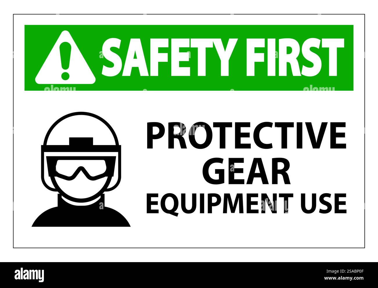 Verwendung von Sicherheits- oder Schutzausrüstung und Ausrüstung Stock Vektor