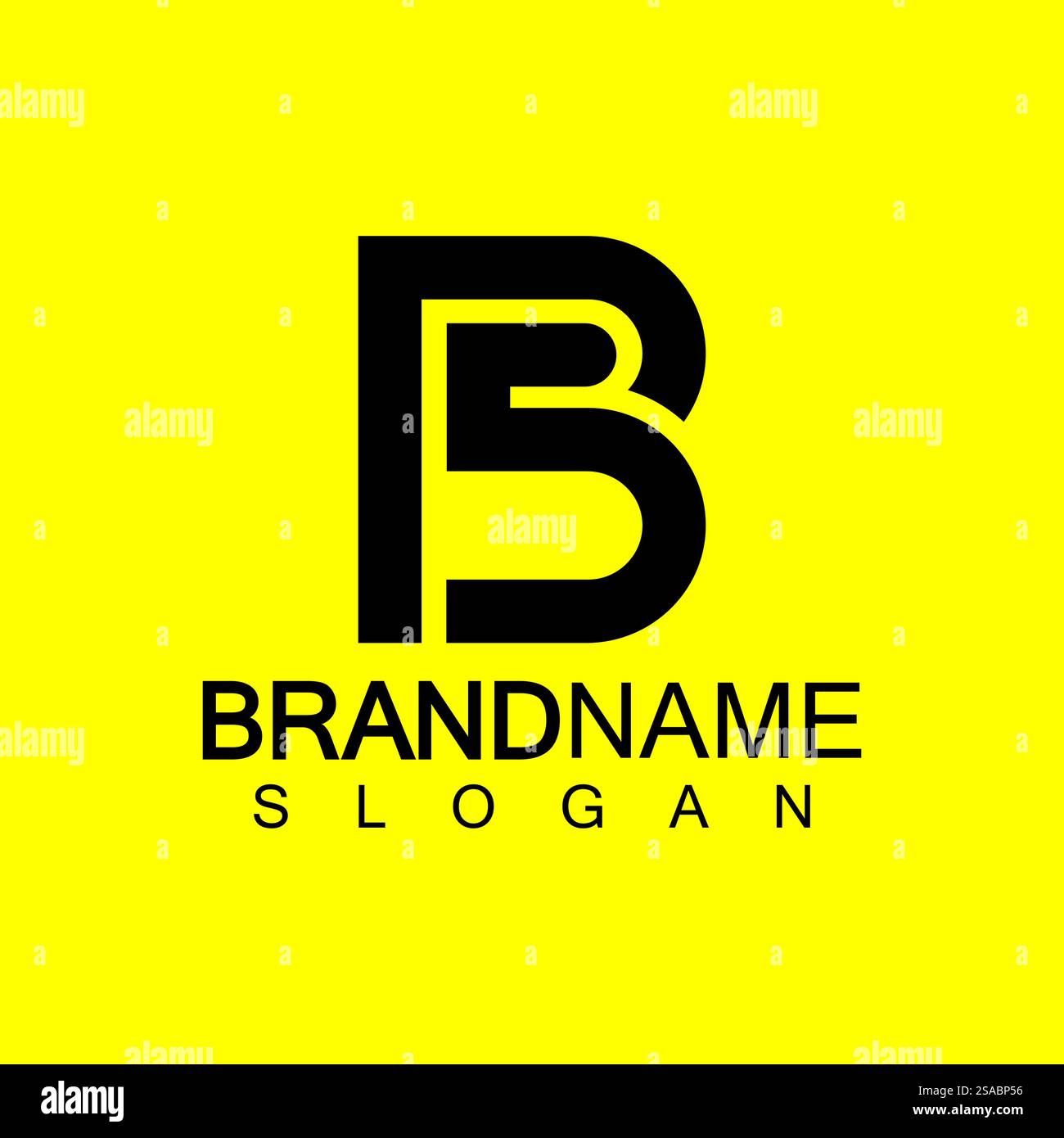Designvorlage für Buchstaben SB oder BS-Logo Stock Vektor
