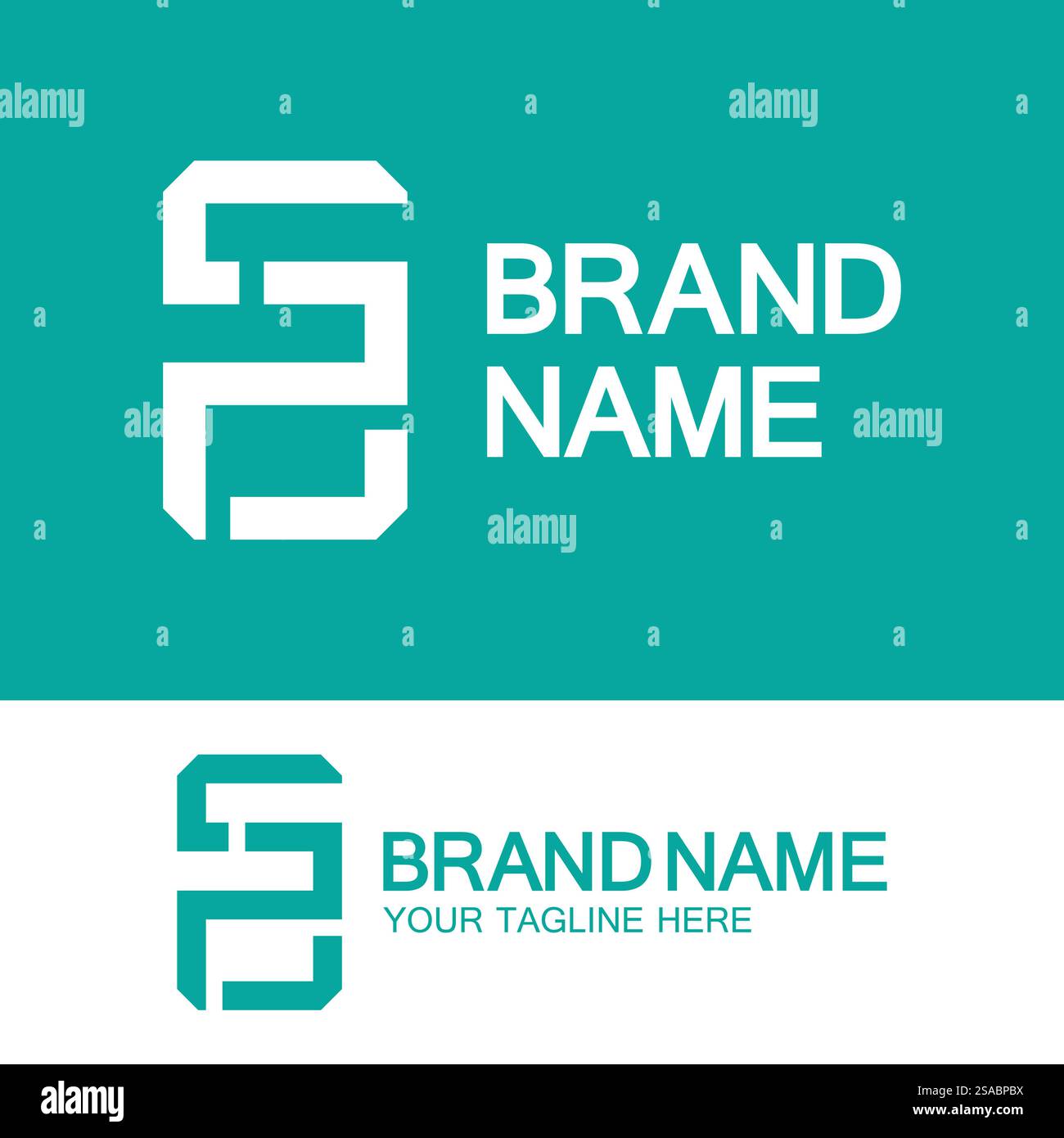 Buchstaben Monogramm-Logo PS, SP, P und S, elegantes und professionelles Letter-Design Stock Vektor