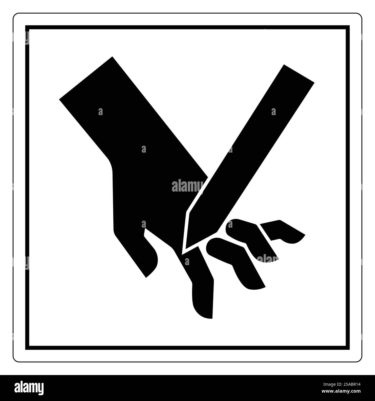 Schwarz-weiße Illustration einer Hand mit Bleistift, die Kreativität und künstlerischen Ausdruck in verschiedenen Bereichen wie Bildung und Design symbolisiert. Stock Vektor