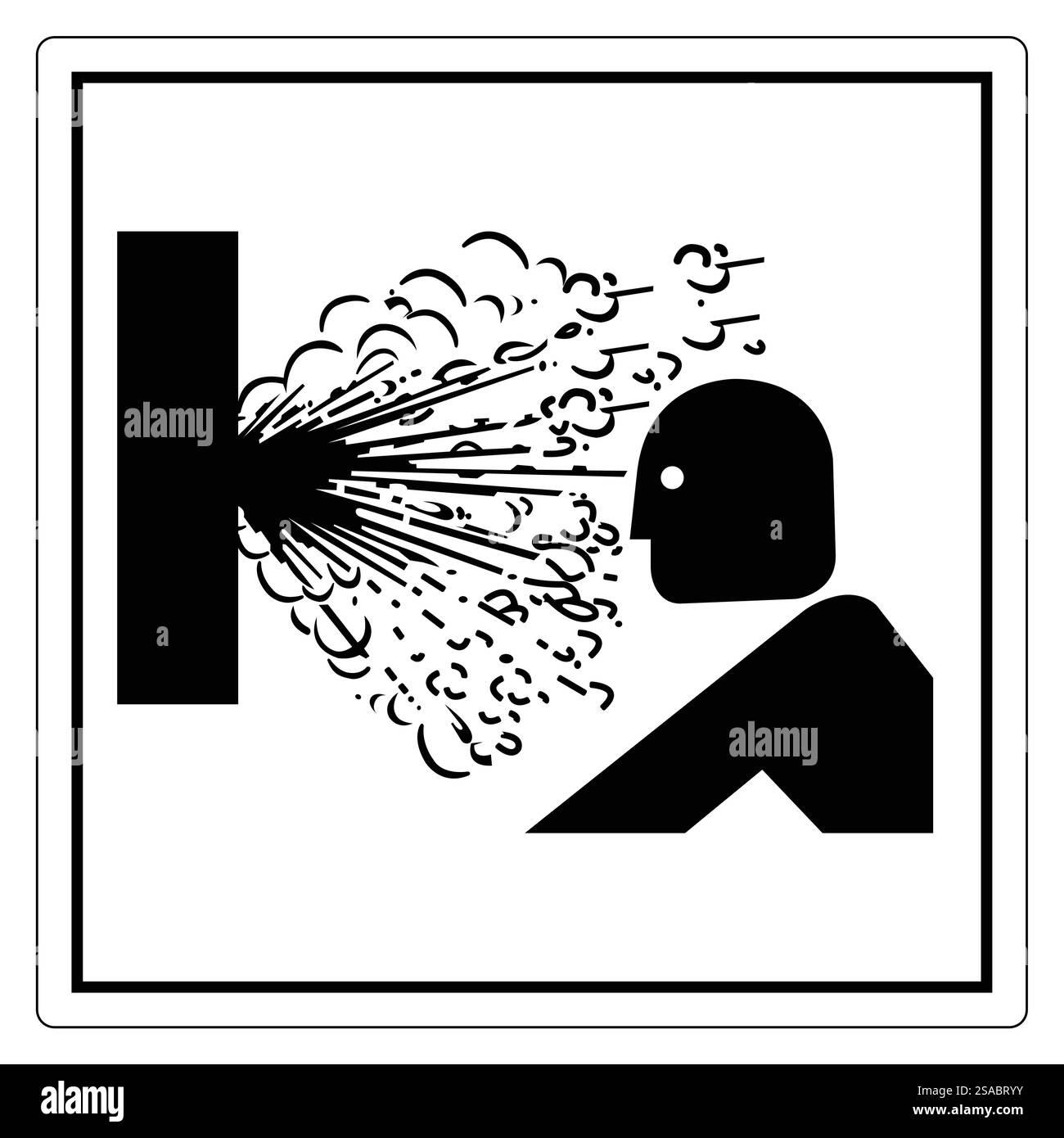Abstrakte Illustration der Schallwellen-Interaktion Stock Vektor