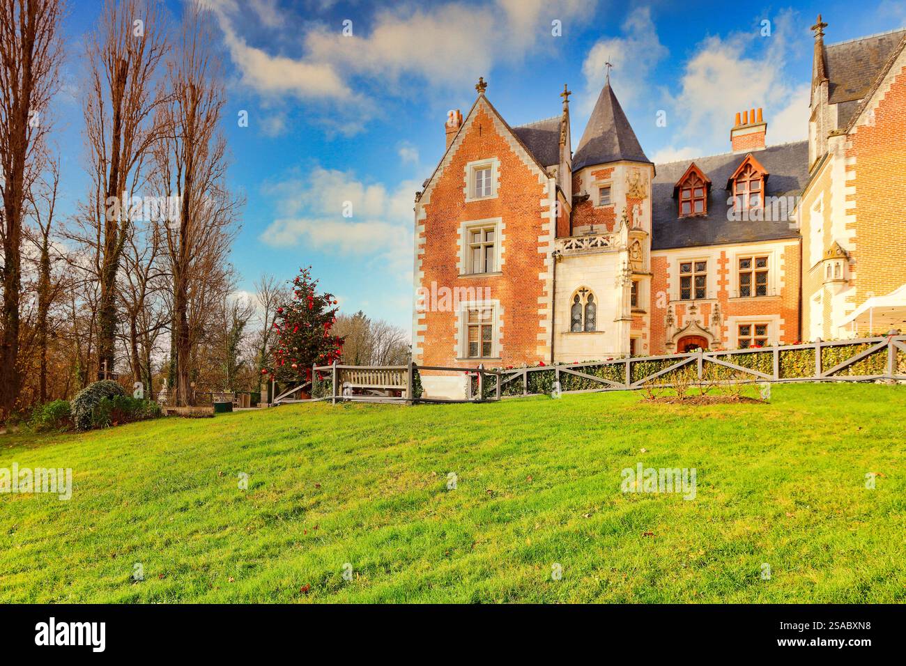 Schloss Clos Luce in Amboise im Loire-Tal, Frankreich Stockfoto