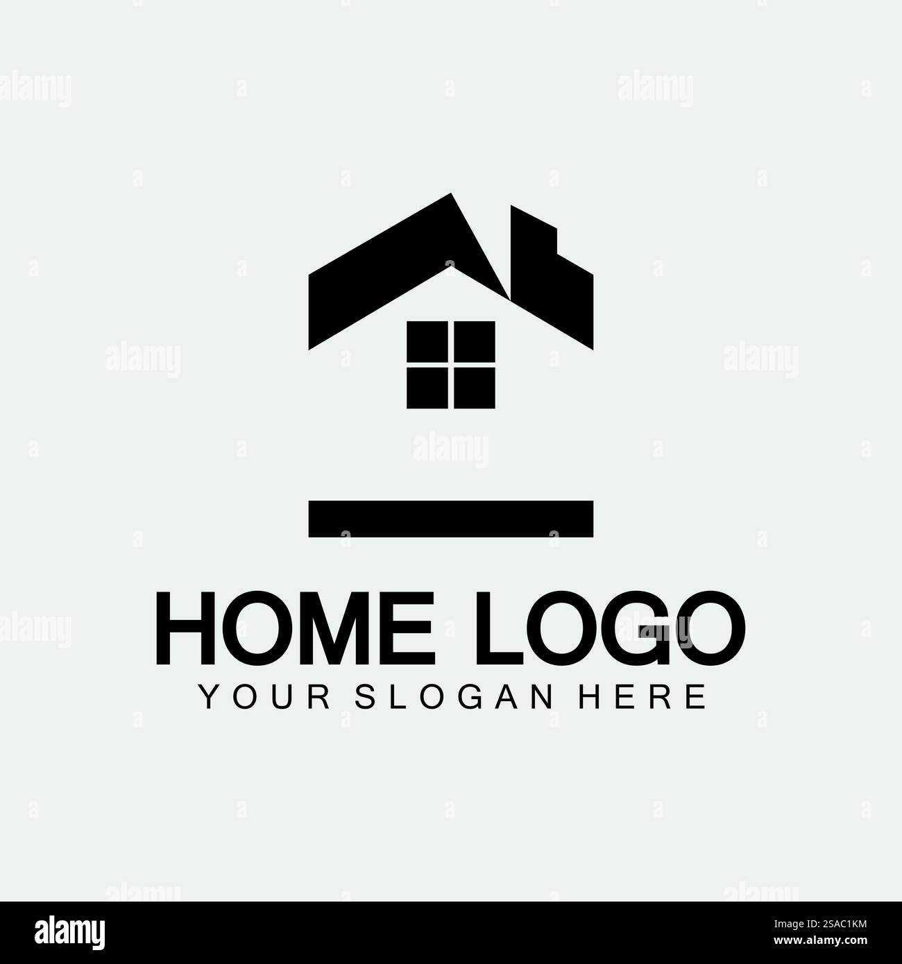 Design-Vorlage für das Home-Logo-Symbol-Vektor-Illustration. Haus und Haus Logo Design Vektor, Logo , Architektur und Gebäude, Design Immobilien , Stay at Home Estate Business Logo. Stock Vektor