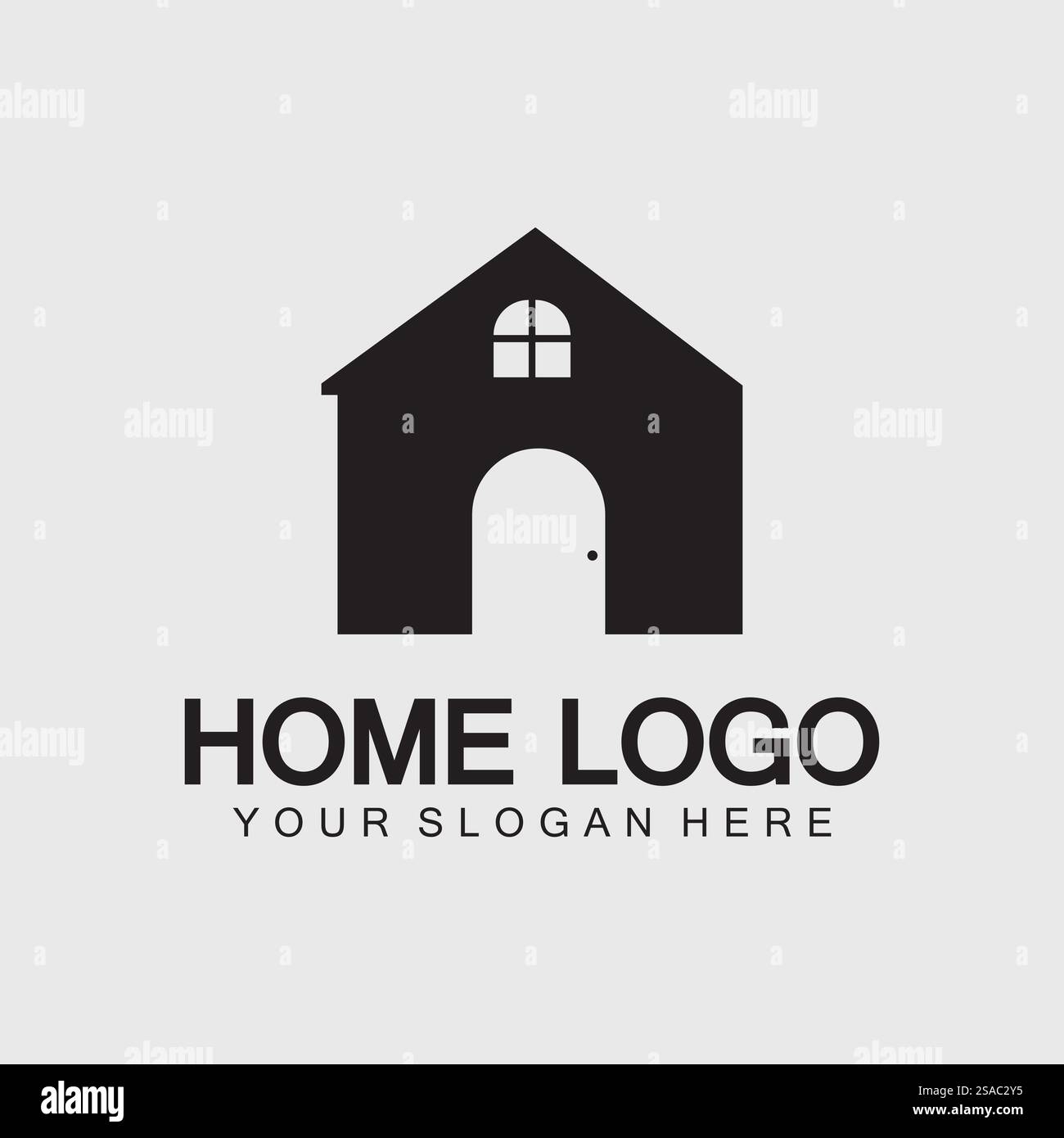 Design-Vorlage für das Home-Logo-Symbol-Vektor-Illustration. Haus und Haus Logo Design Vektor, Logo , Architektur und Gebäude, Design Immobilien , Stay at Home Estate Business Logo. Stock Vektor