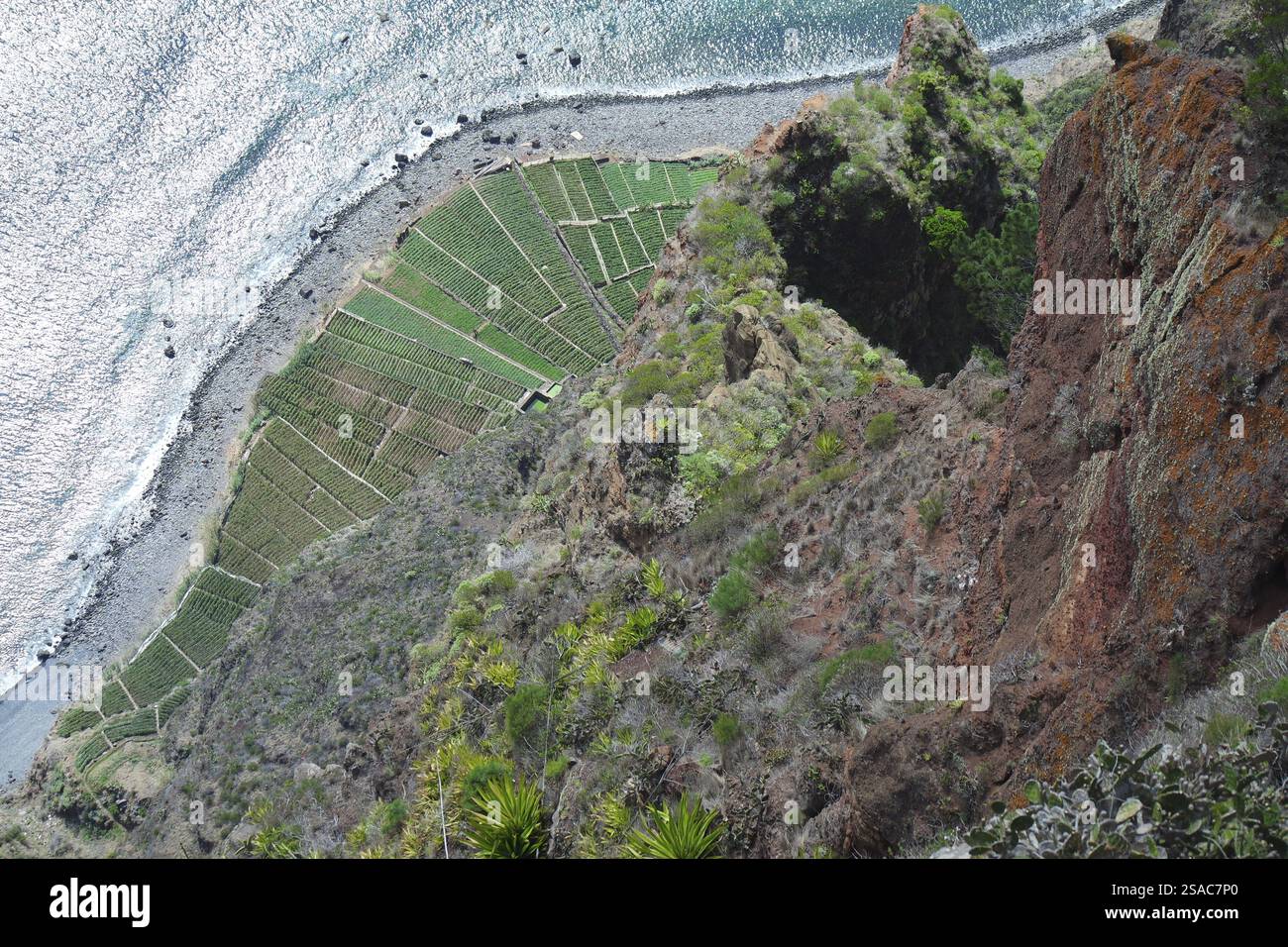 Blick von Gabo Girao, Madeira Stockfoto