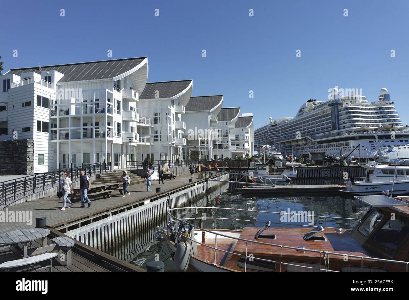 Kreuzfahrt-Abenteuer Norwegen Stockfoto