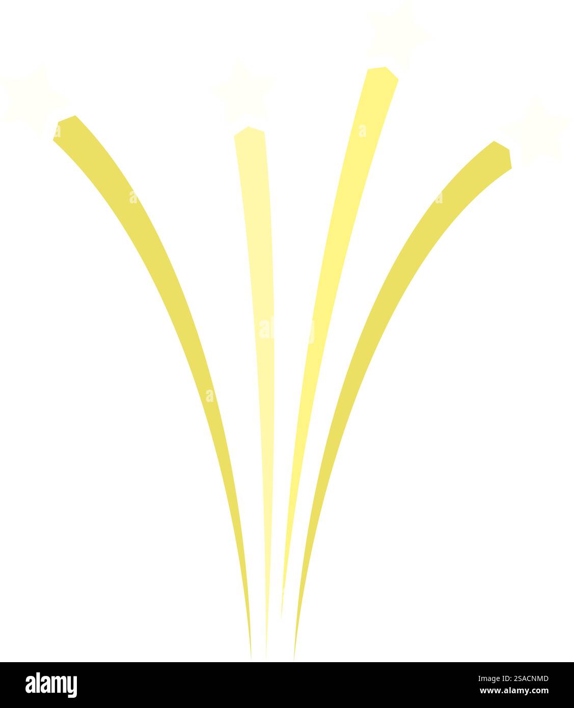 Feuerwerk einfaches Element. Vektorabbildung. Stock Vektor