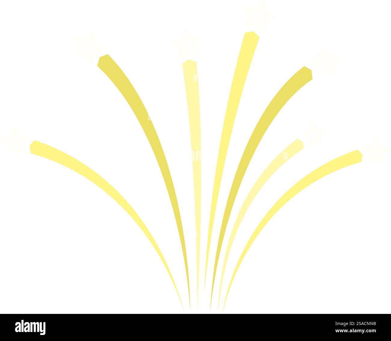 Feuerwerk einfaches Element. Vektorabbildung. Stock Vektor