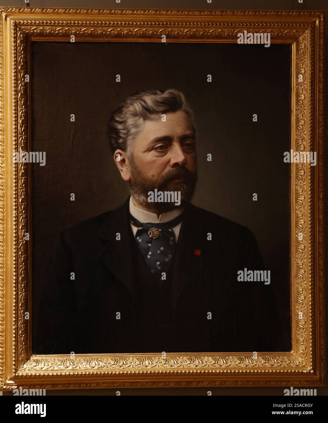 Musee de la Legion d’honneur, Paris, Frankreich. . Jean-Francois Batut (1828–1907), Gustave Eiffel trägt das Abzeichen seiner Legion d’Honneur, Öl auf Leinwand Stockfoto