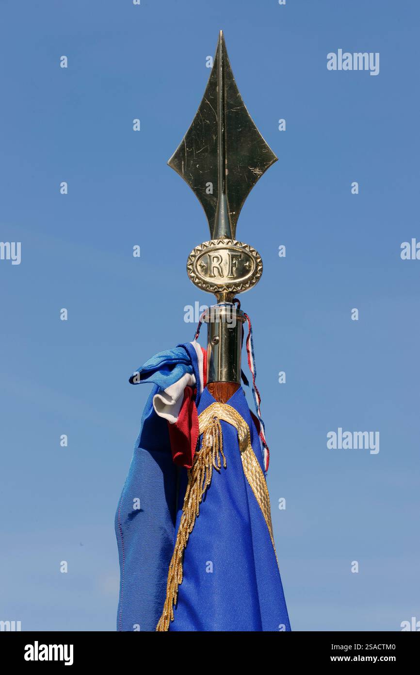 Feierlichkeiten zum 14. Juli, dem französischen Nationalfeiertag. St. Gervais. Frankreich. Stockfoto