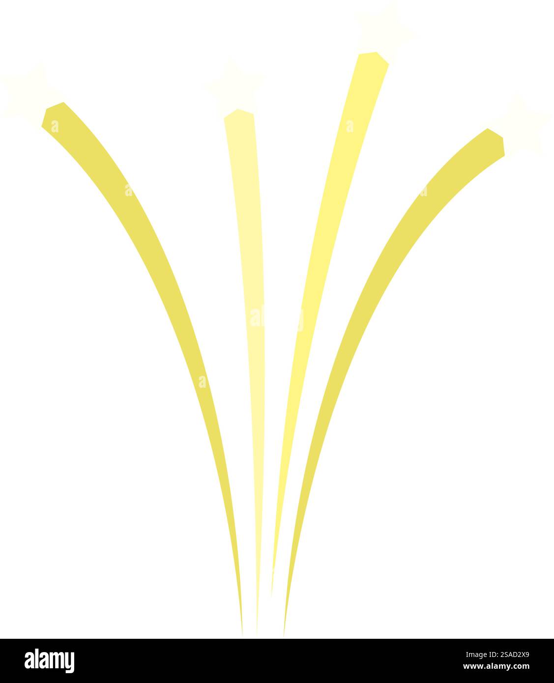 Feuerwerk einfaches Element. Vektorabbildung. Stock Vektor