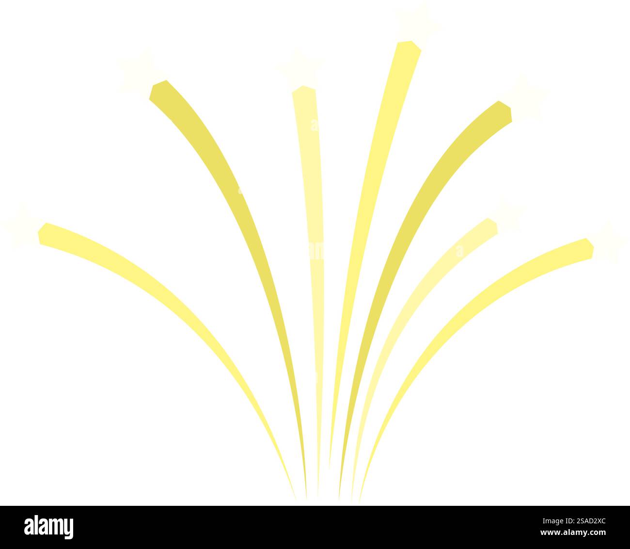 Feuerwerk einfaches Element. Vektorabbildung. Stock Vektor