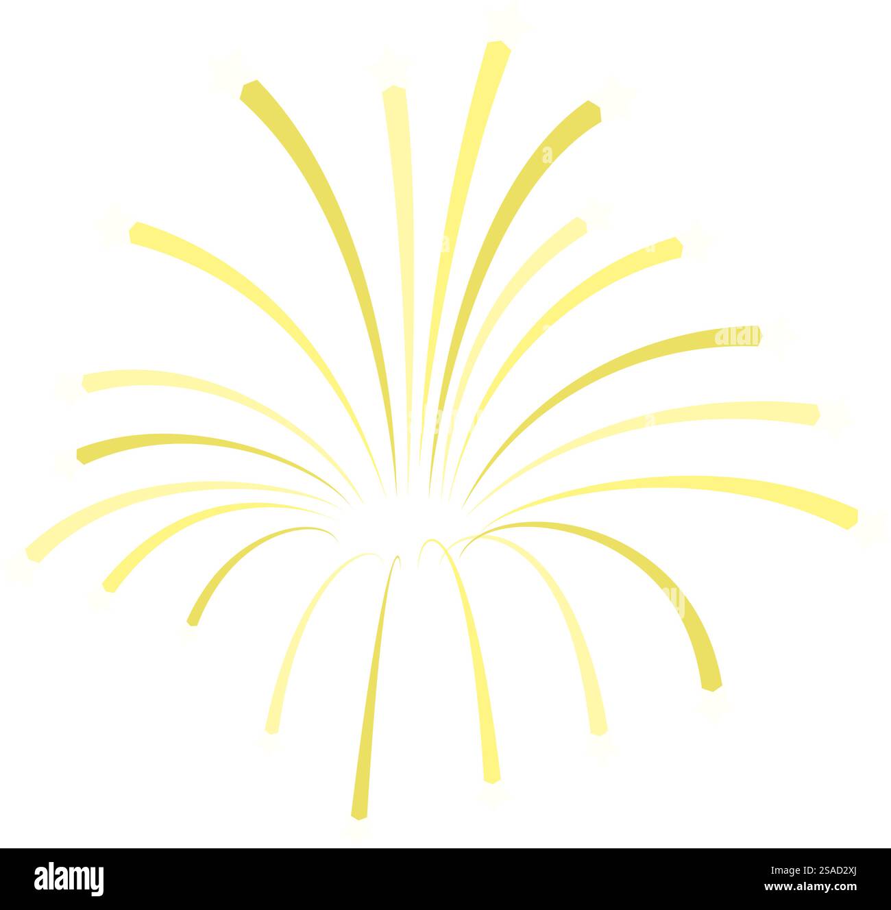 Feuerwerk einfaches Element. Vektorabbildung. Stock Vektor