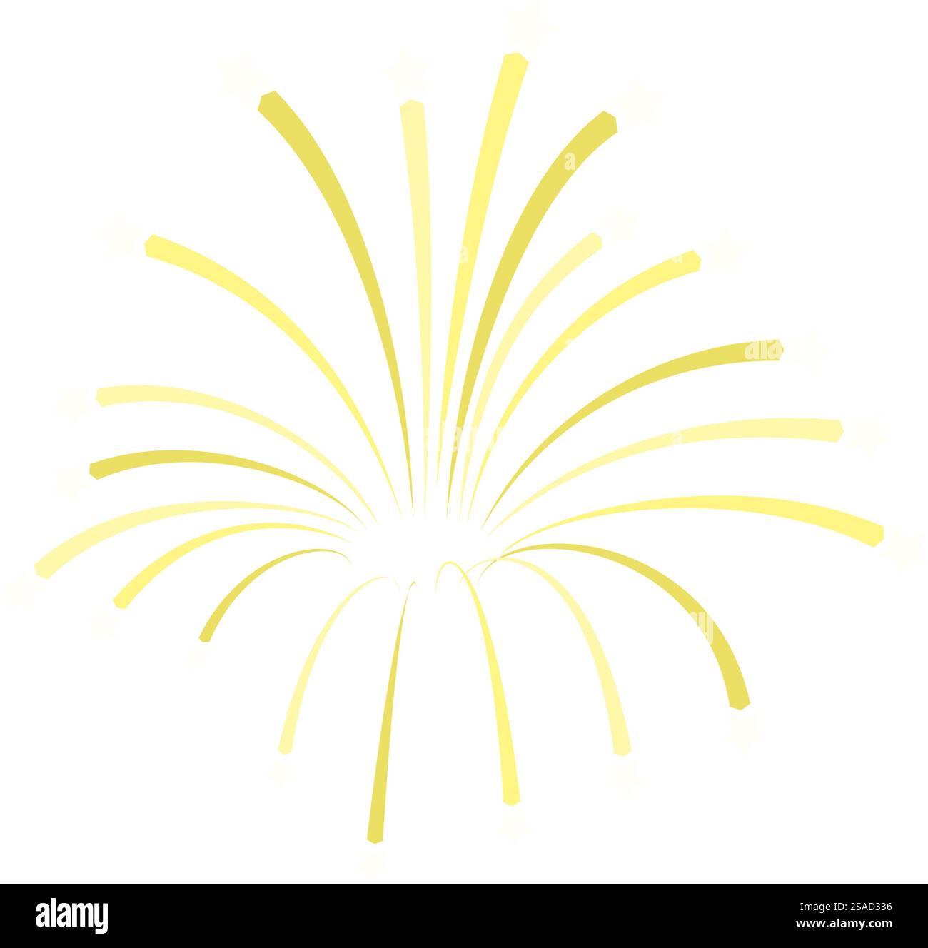 Feuerwerk einfaches Element. Vektorabbildung. Stock Vektor