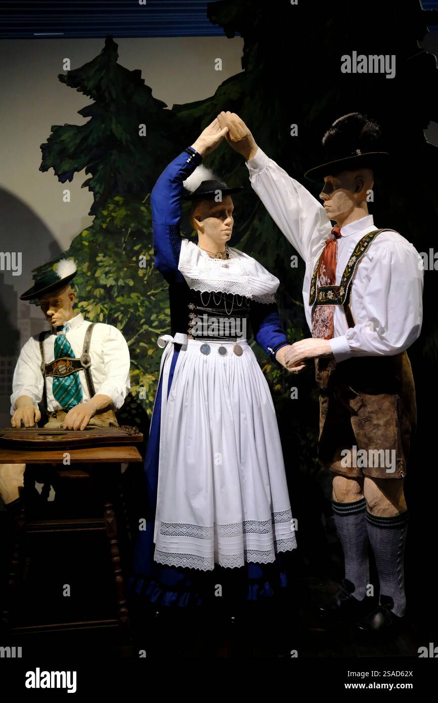 Museum für Geschichte Regensburg. Traditionelle bayerische Tracht. Regensburg. Deutschland. Stockfoto