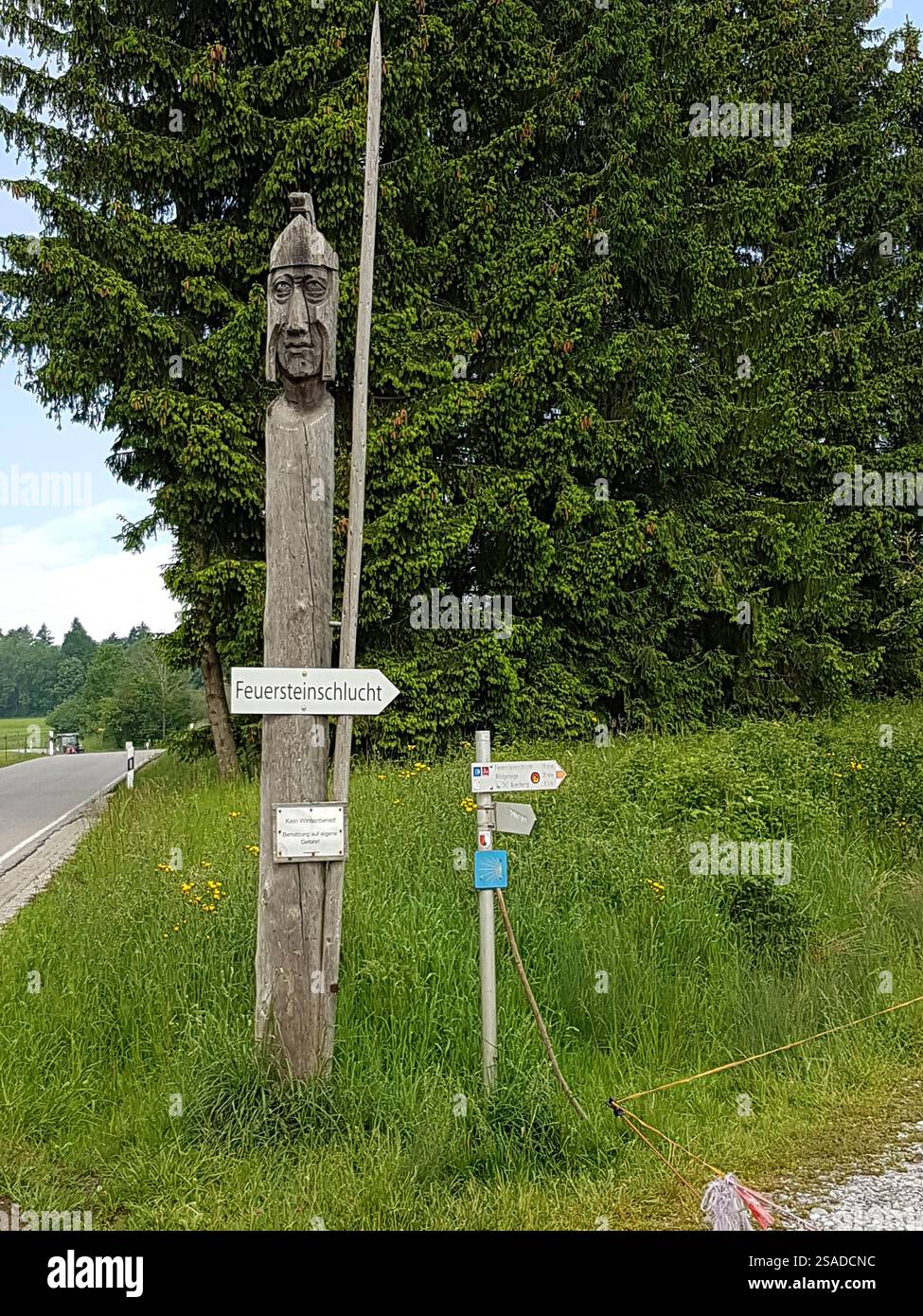 Feuersteinschlucht, Münchner Jakobsweg, Bayern, Deutschland im Sommer Stockfoto