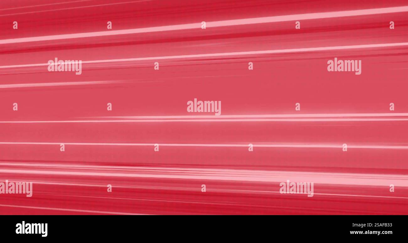 Rote und pinkfarbene horizontale Linien erzeugen einen dynamischen Bildhintergrund Stockfoto