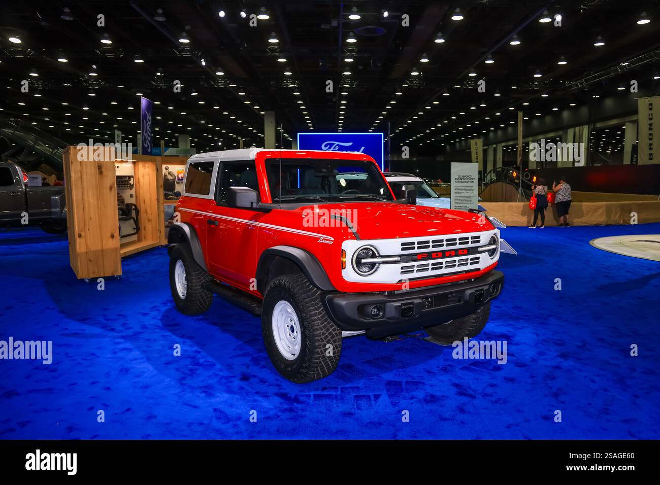 Detroit, Michigan, USA – 21. September 2022: New 2024 Ford Bronco Heritage Limited Edition Concept, wurde bei North American International AUT ausgestellt Stockfoto