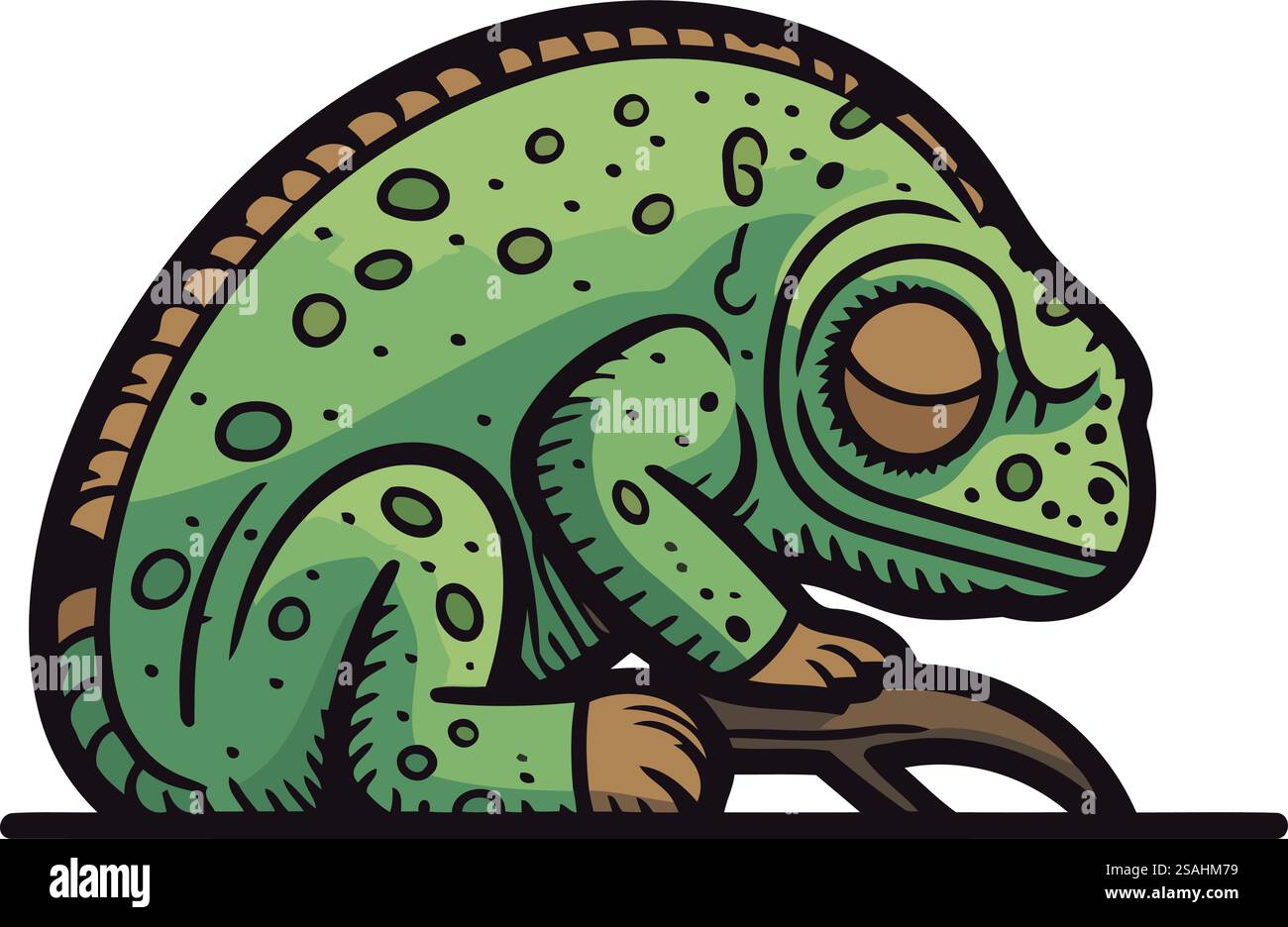 Chamäleon-Symbol. Cartoon-Illustration des Chamäleon Vektor Icon für web Stock Vektor