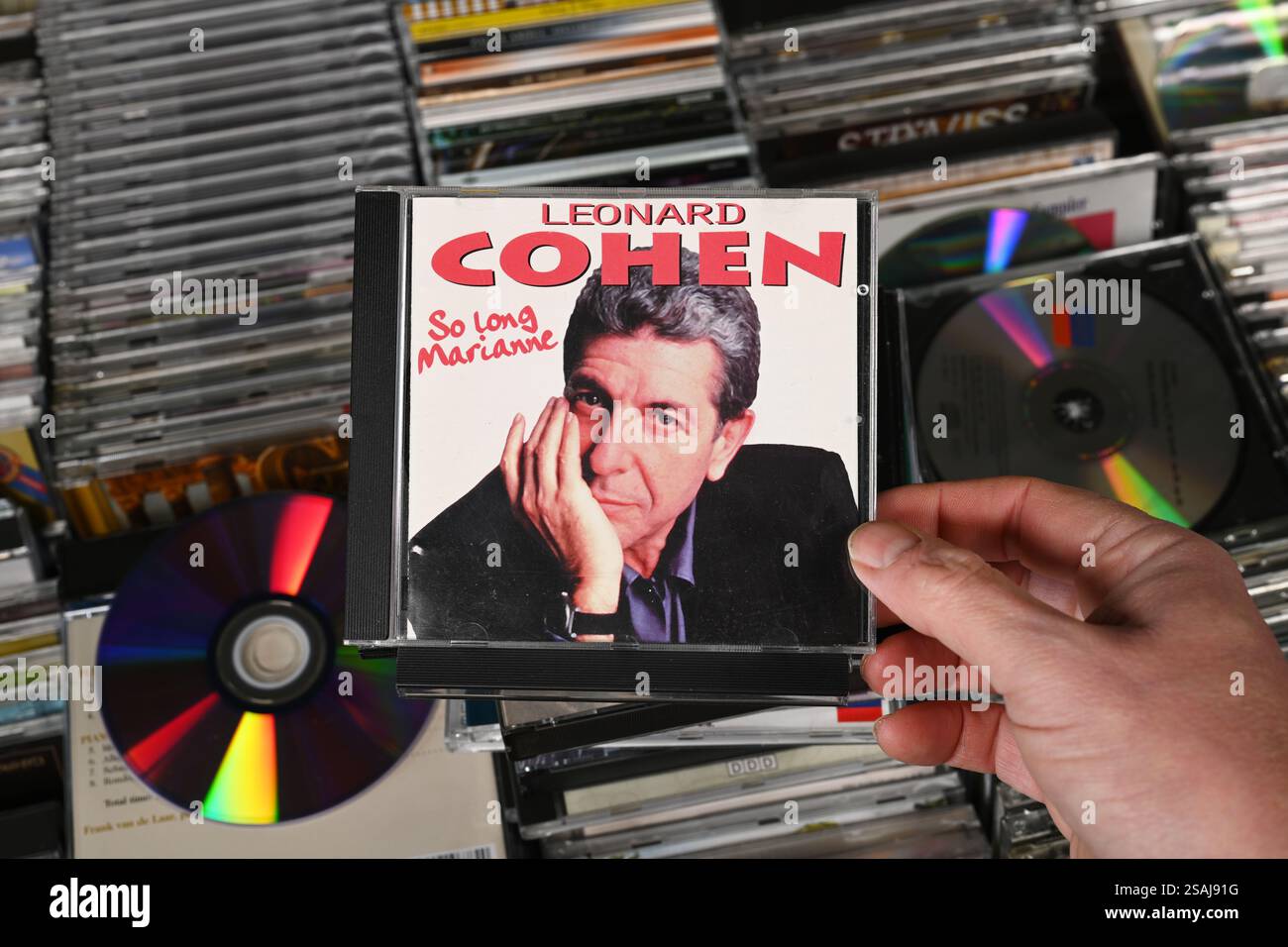 CD-Album: Leonard Cohen - so Long, Marianne Stockfoto