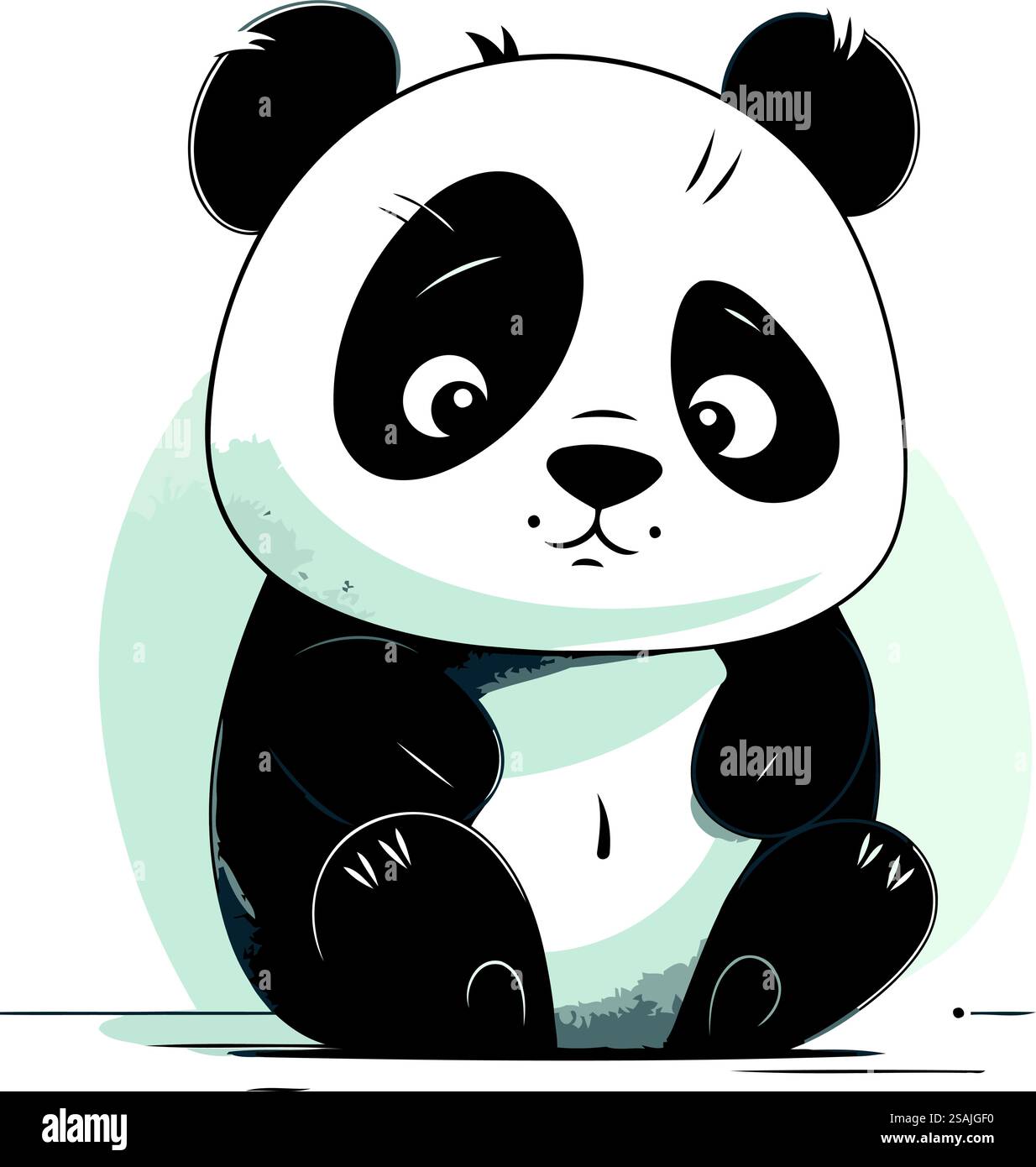 Niedlicher Cartoon-Panda. Vektorillustration für Kinderdesign. Stock Vektor