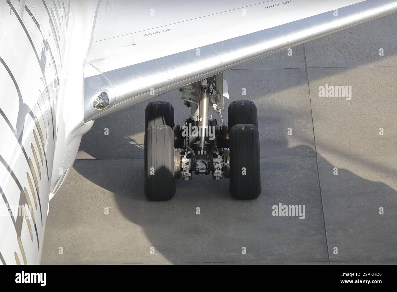 Das Chassis der EVA AIR Boeing 787-10 Dreamliner (STAR ALLIANCE Lackierung) Stockfoto