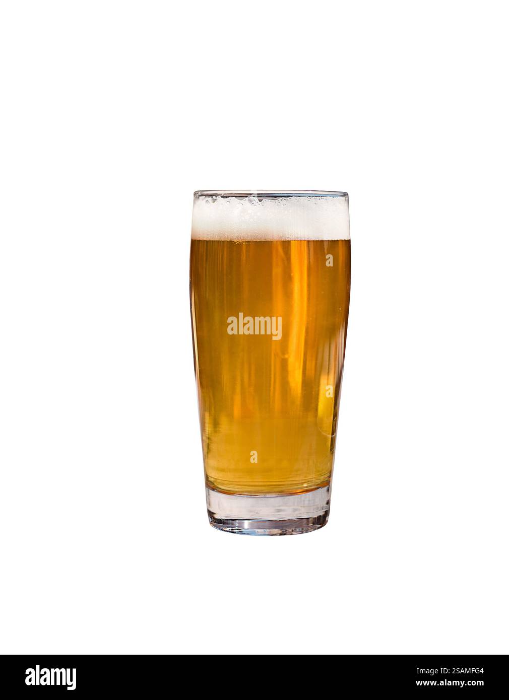 Pint Bier isolierter Ausschnitt Stockfoto