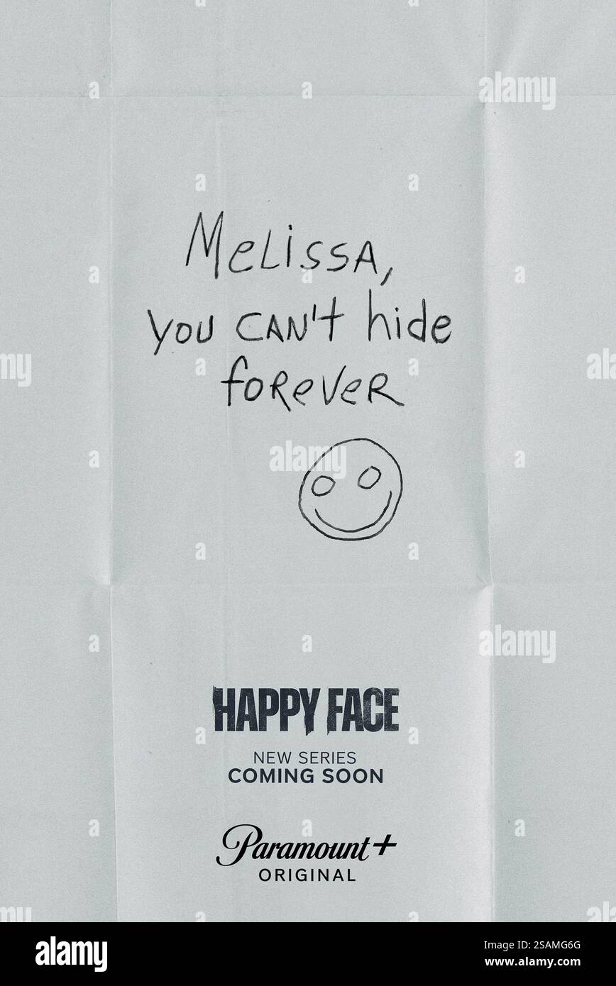 Happy Face tv-Poster Stockfoto