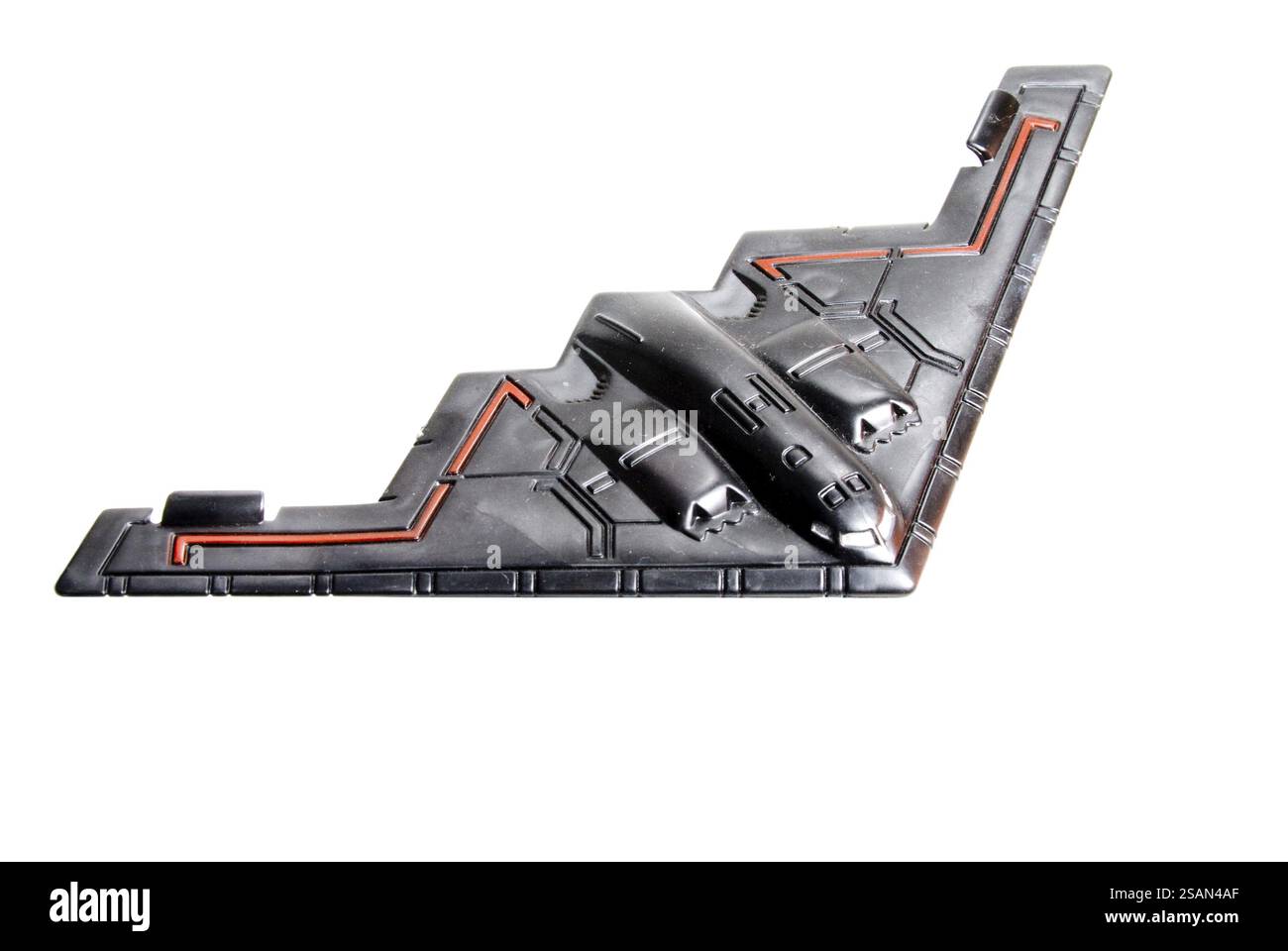 Eine Modellkopie des Tarnbombers Stockfoto