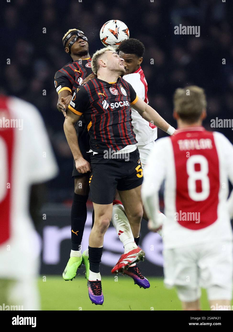 Vibrant Ajax 0-3 Galatasary: Victor Osimhen Scores Hat-trick As Ajax Continue Losing Run In Champions League Abstract Illustration Vibrant Ajax 0-3 Galatasary: Victor Osimhen Scores Hat-trick As Ajax Continue Losing Run In Champions League Abstract Illustration