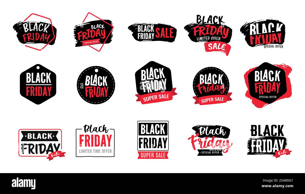 Black Friday Banner. Sonderrabatt-Angebot. Produktrabatt-Festival Stock Vektor
