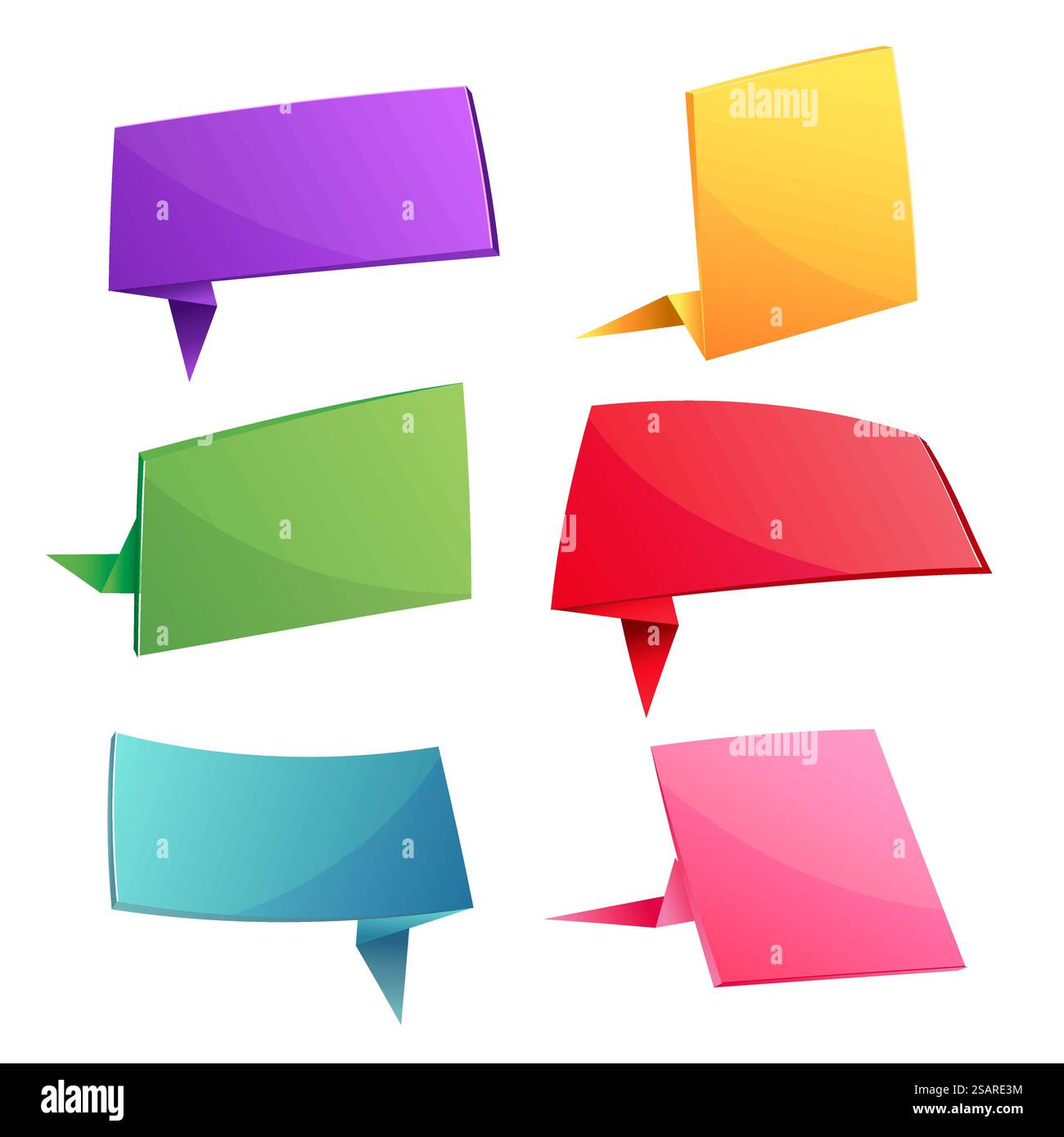 Flash Sale Banner Set. Leere farbige Websymbole für Sonderangebote, Werbeaktionen, Einkäufe, Marketing. Vektorabbildung Stock Vektor