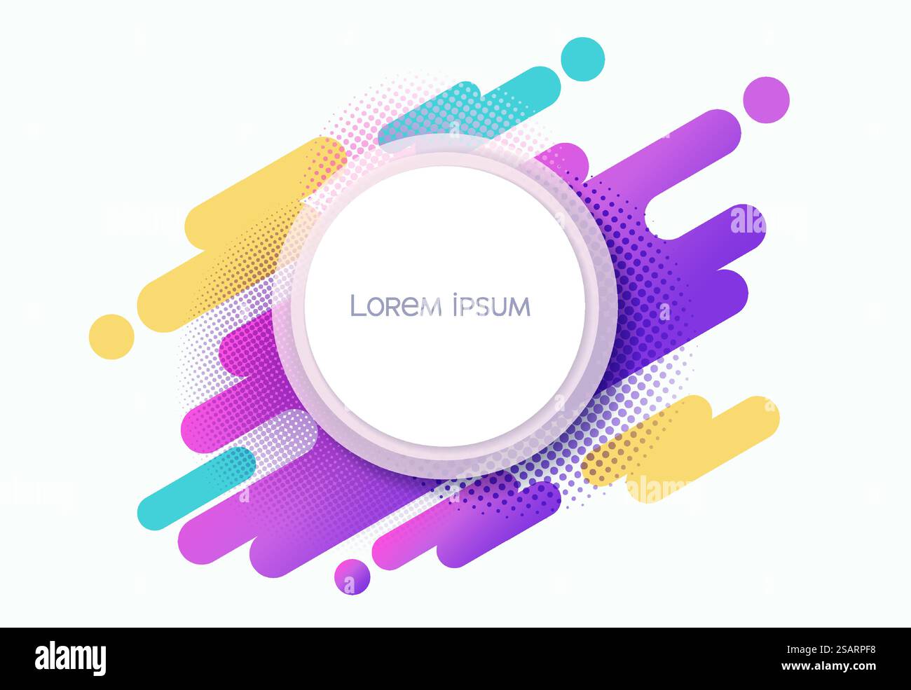 Abstrakter moderner Hintergrund mit geometrischen Formen, Vektorillustrator Stock Vektor