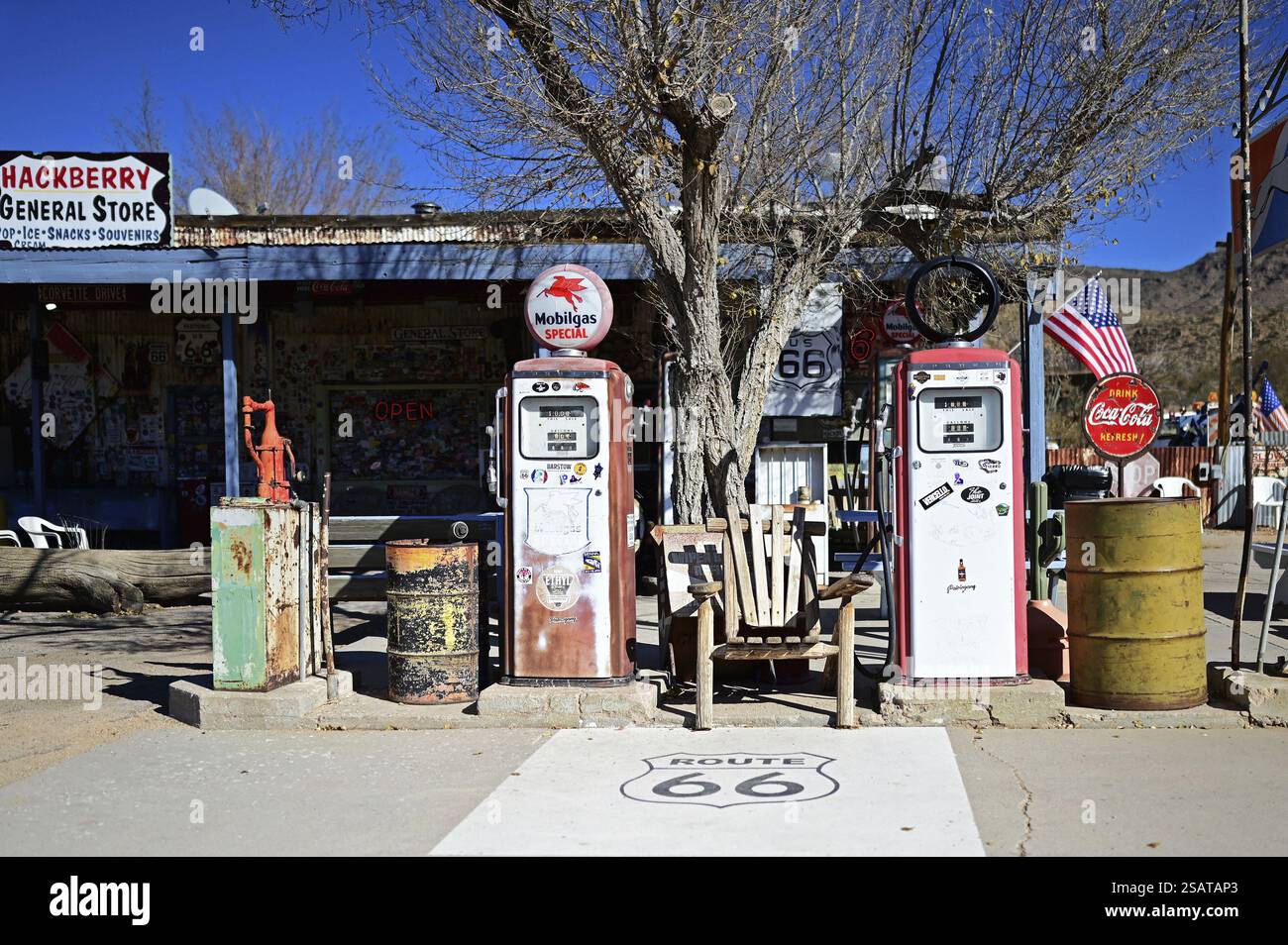 Hackberry General Store, Route 66 Museum, Arizona, USA, Nordamerika Stockfoto