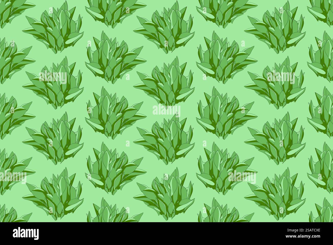 Blattmuster der Blattpflanze für die Textilgestaltung. Blumenkunst für Tapeten oder Stoffmode. Vektor verzierter Hintergrund... Blattmuster der Blattpflanze für die Textilgestaltung. Blumenkunst für Tapeten oder Stoffmode. Stock Vektor