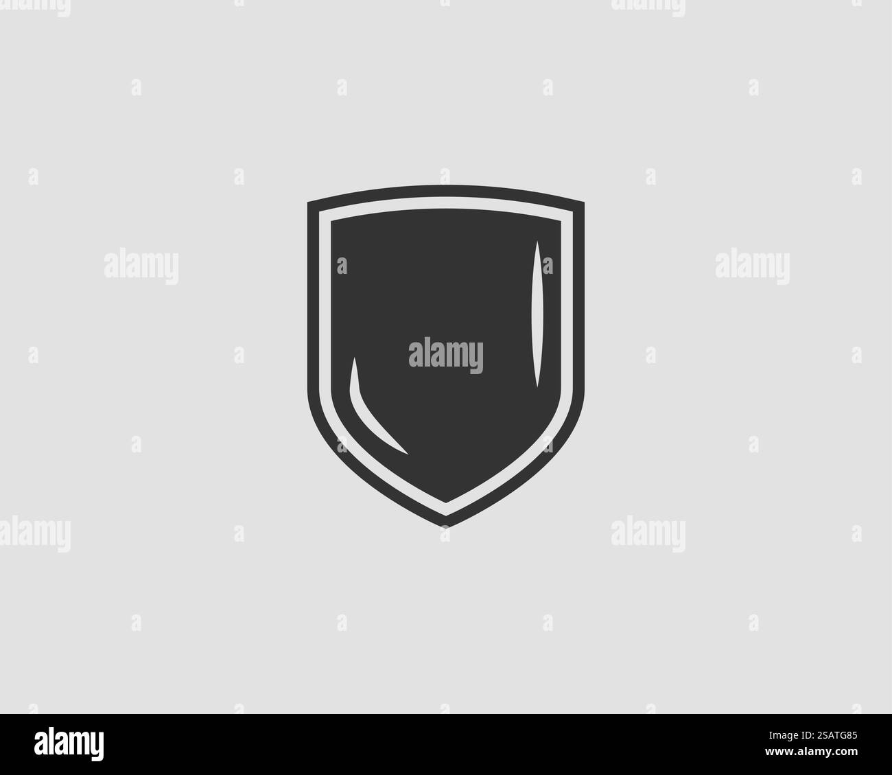 Schild Symbol Vektor. Sichere und Logo schützen. Stock Vektor