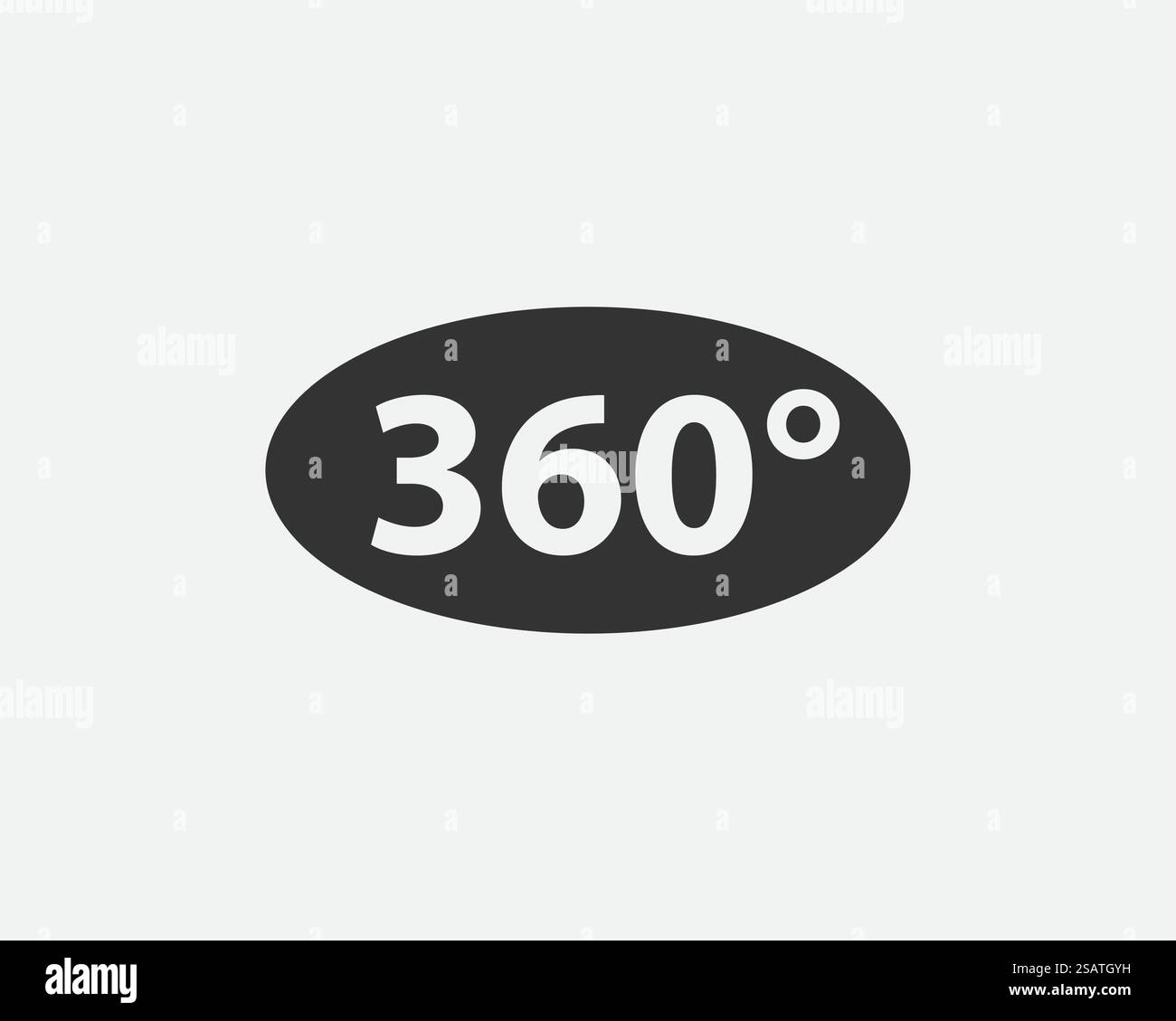 Symbol für 360-Grad-Ansichtsvektor. Schilder und Symbole für Websites, Webdesign, mobile App. Symbol für 360-Grad-Ansichtsvektor Stock Vektor