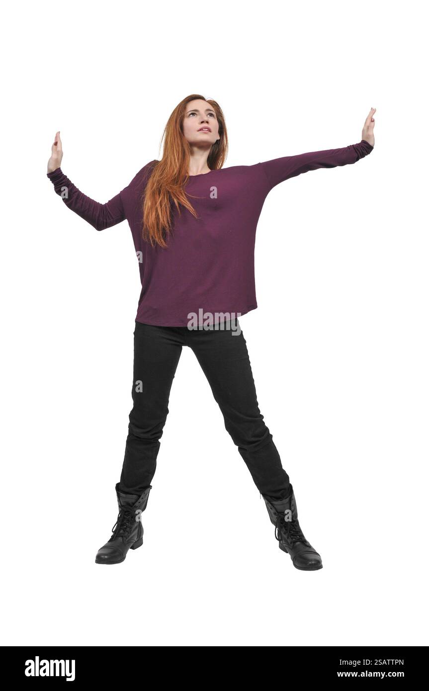 Schöne junge attraktive Frau Schauspieler oder Schauspielerin Filmstar Modellierung einer pose Stockfoto