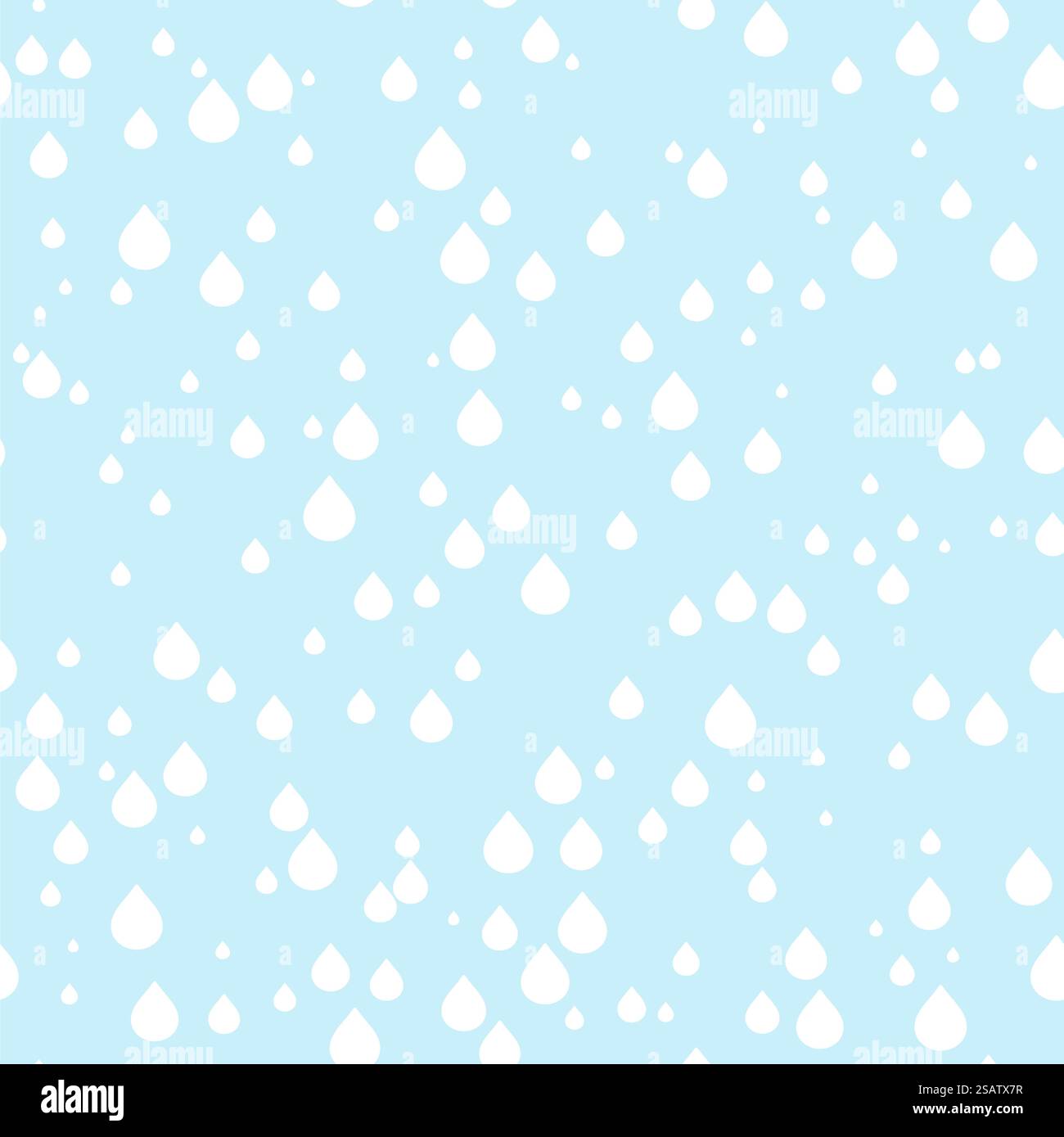 Blaue Wassertropfen, nahtloser Hintergrund; Vektorillustration. Blaue Wassertropfen, nahtloser Hintergrund Stock Vektor