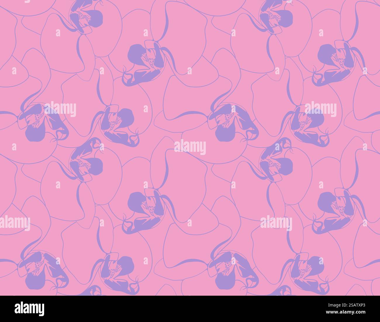 Nahtloser Hintergrund mit Blumenmuster. Blattwerk- und Blumentapeten der Natur. Vektorabbildung... Nahtloser Hintergrund mit Blumenmuster. Blattwerk- und Blumentapeten der Natur. Stock Vektor