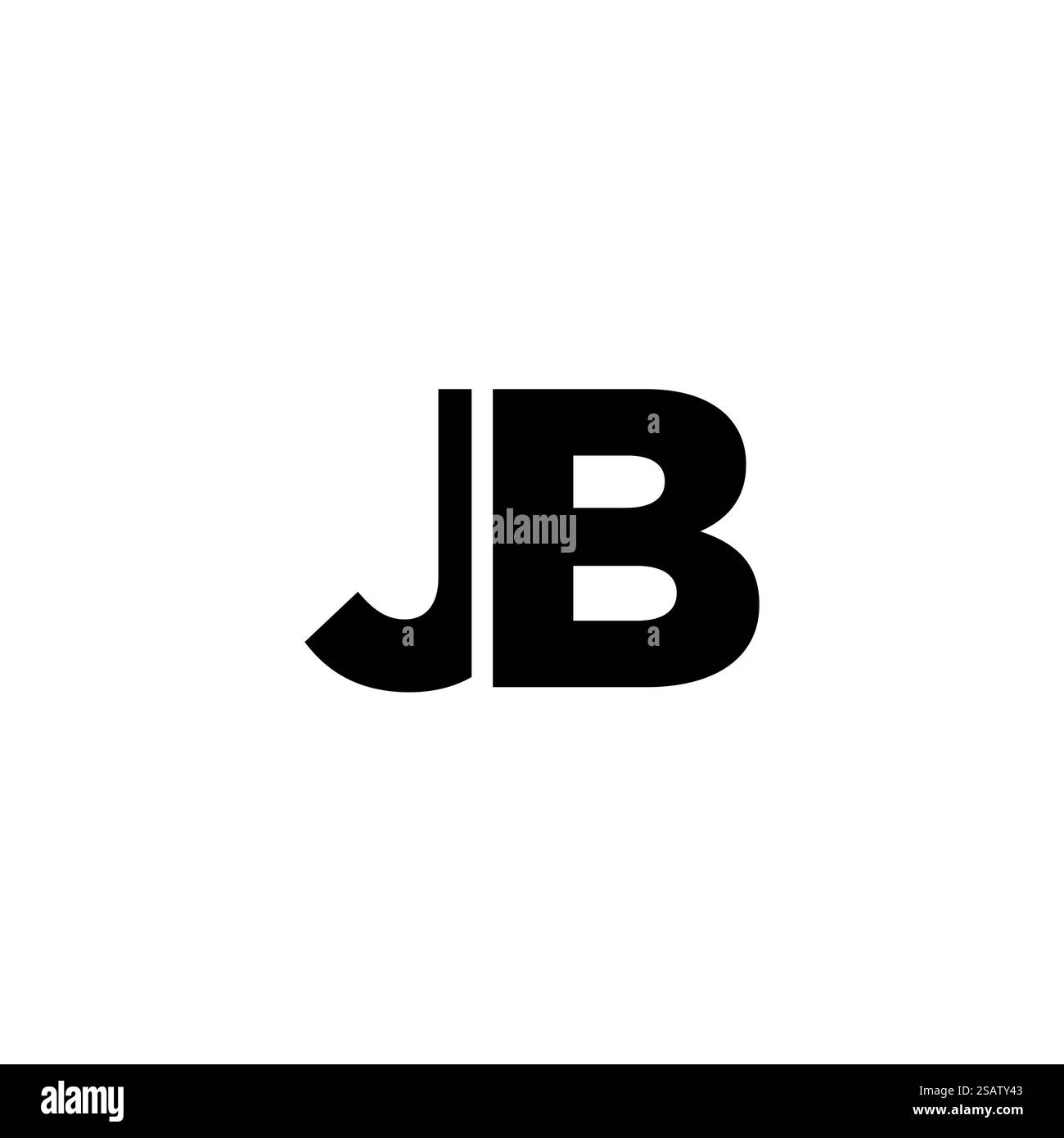 Trendige Vorlage mit J und B-Logo. Minimaler Monogramm-Initiallogotyp für die Unternehmensidentität. Stock Vektor